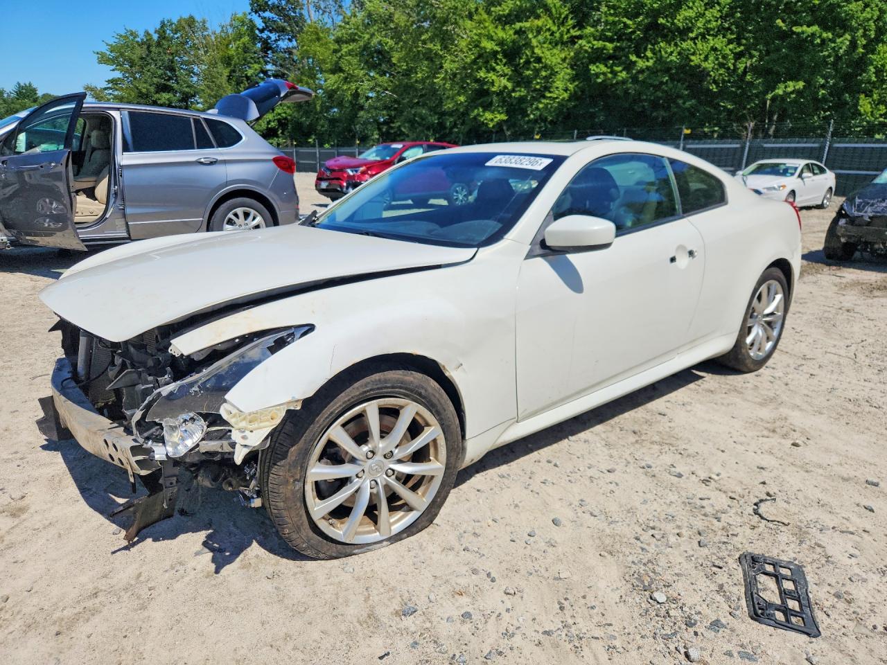 2012 Infiniti G37 Coupe X White vin: JN1CV6ELXCM473103