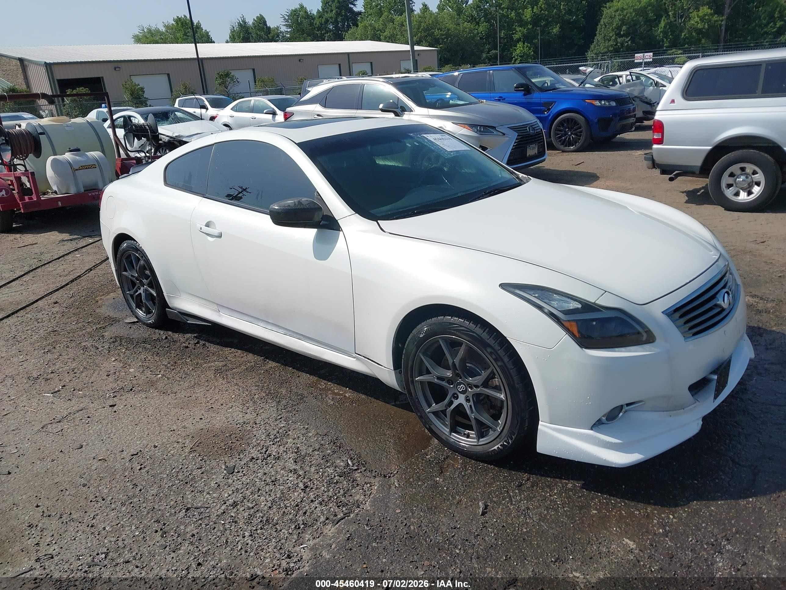 2013 Infiniti G37x White vin: JN1CV6ELXDM981301