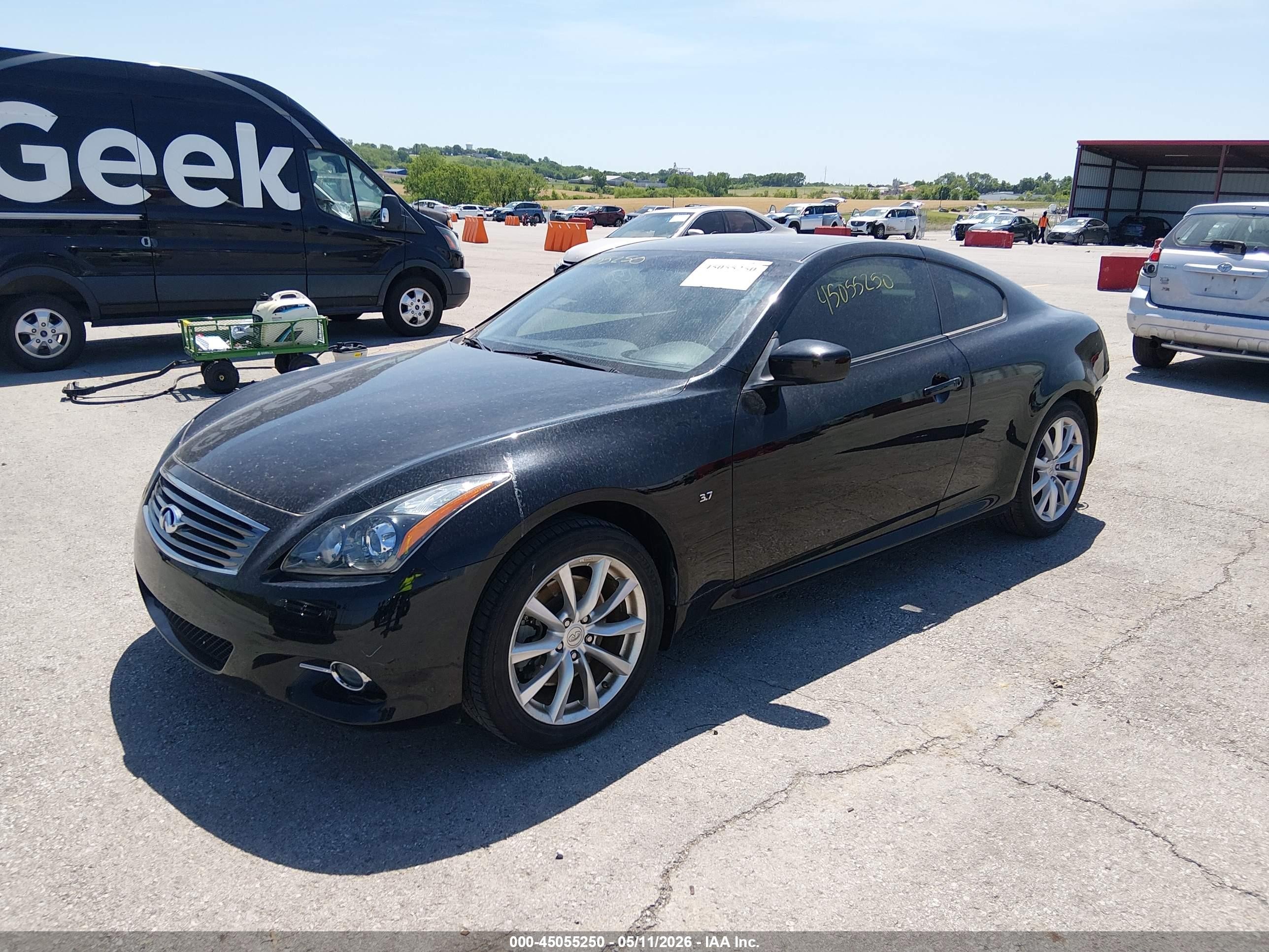 2015 Infiniti Q60   Black vin: JN1CV6ELXFM890712