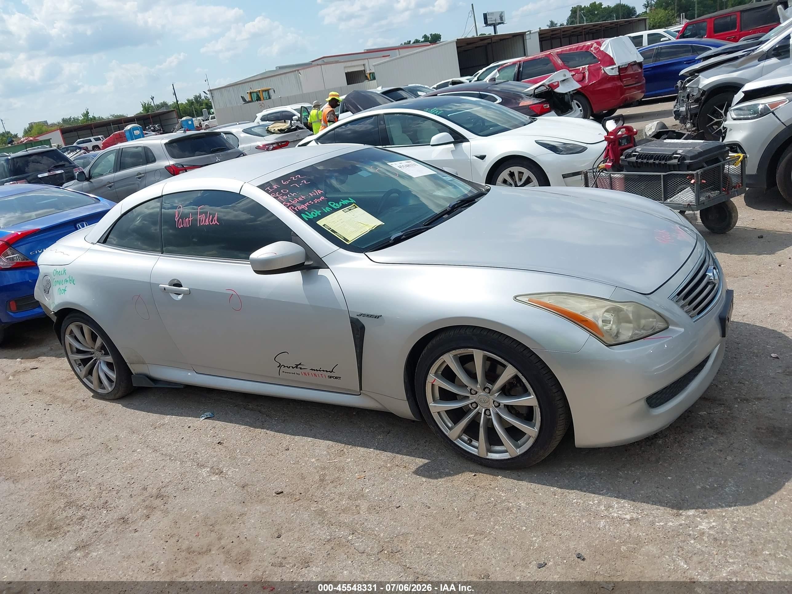 2010 Infiniti G37   Gray vin: JN1CV6FE0AM350486