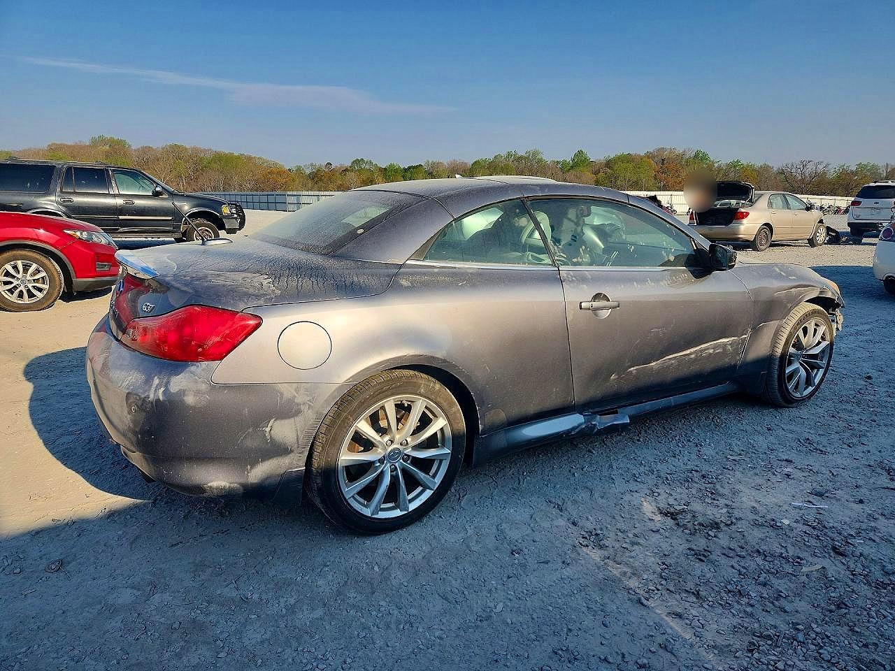 2011 Infiniti G37 Convertible Base Silver vin: JN1CV6FE0BM953763