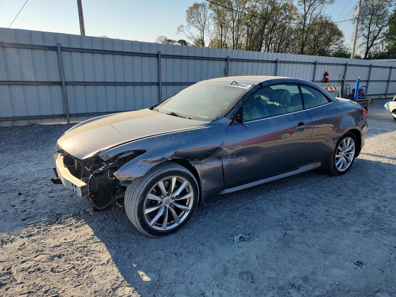 2011 Infiniti G37 Convertible Base Серебряный vin: JN1CV6FE0BM953763
