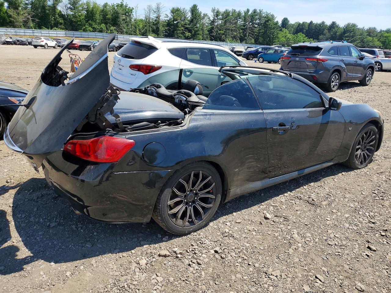 2015 Infiniti Q60 Convertible Base Black vin: JN1CV6FE0FM810530
