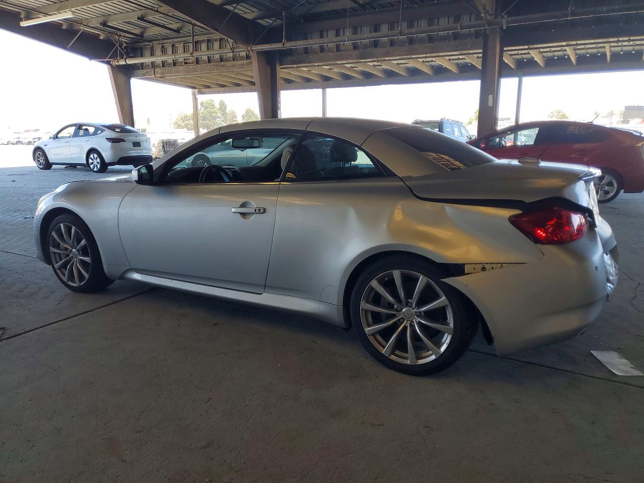 2010 Infiniti G37 Convertible Base Silver vin: JN1CV6FE1AM350898