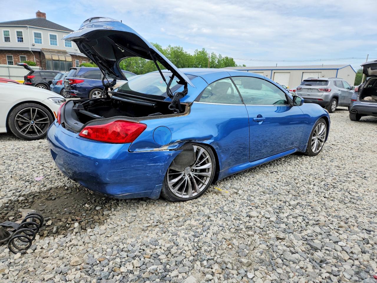 2011 Infiniti G37 Convertible Base Blue vin: JN1CV6FE1BM950841