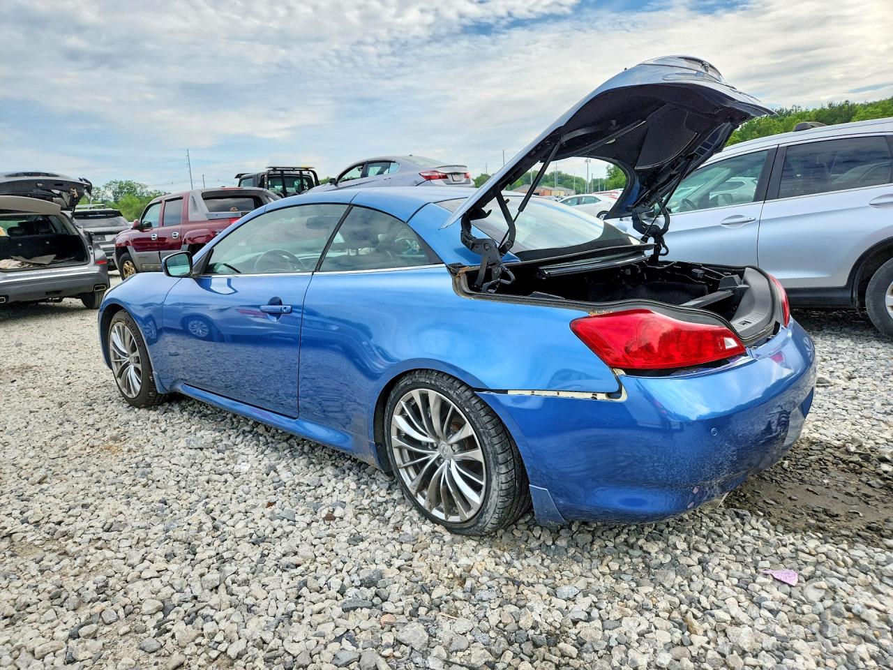 2011 Infiniti G37 Convertible Base Blue vin: JN1CV6FE1BM950841