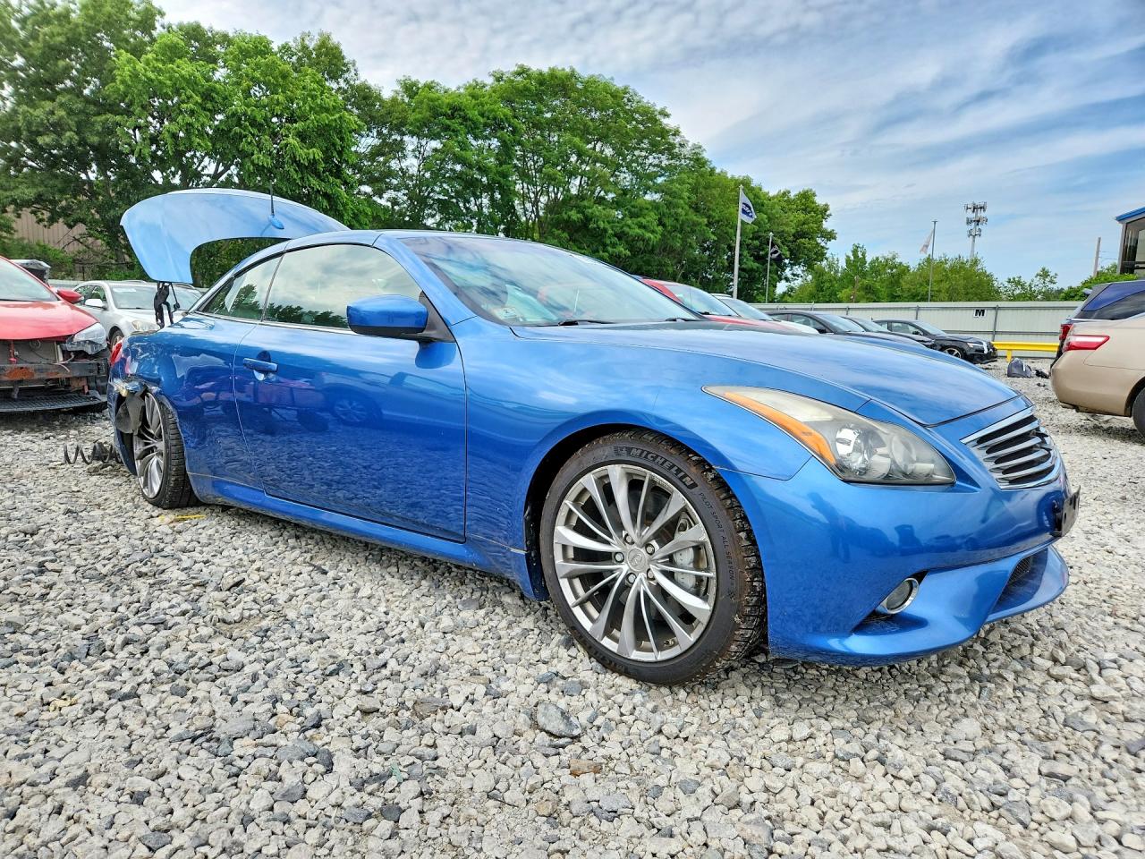 2011 Infiniti G37 Convertible Base Blue vin: JN1CV6FE1BM950841