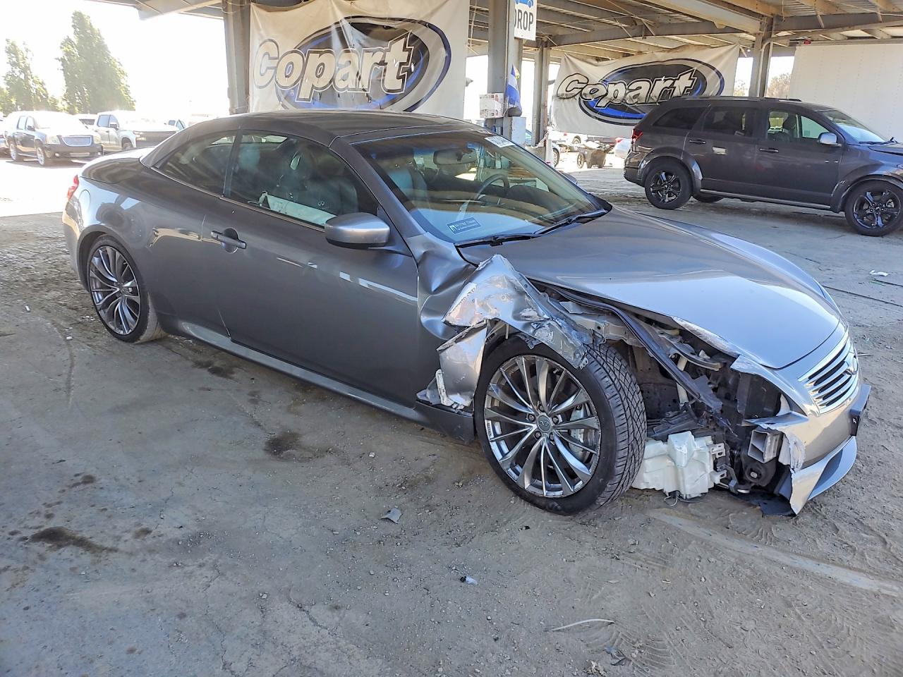 2011 Infiniti G37 Convertible Base Gray vin: JN1CV6FE1BM950855
