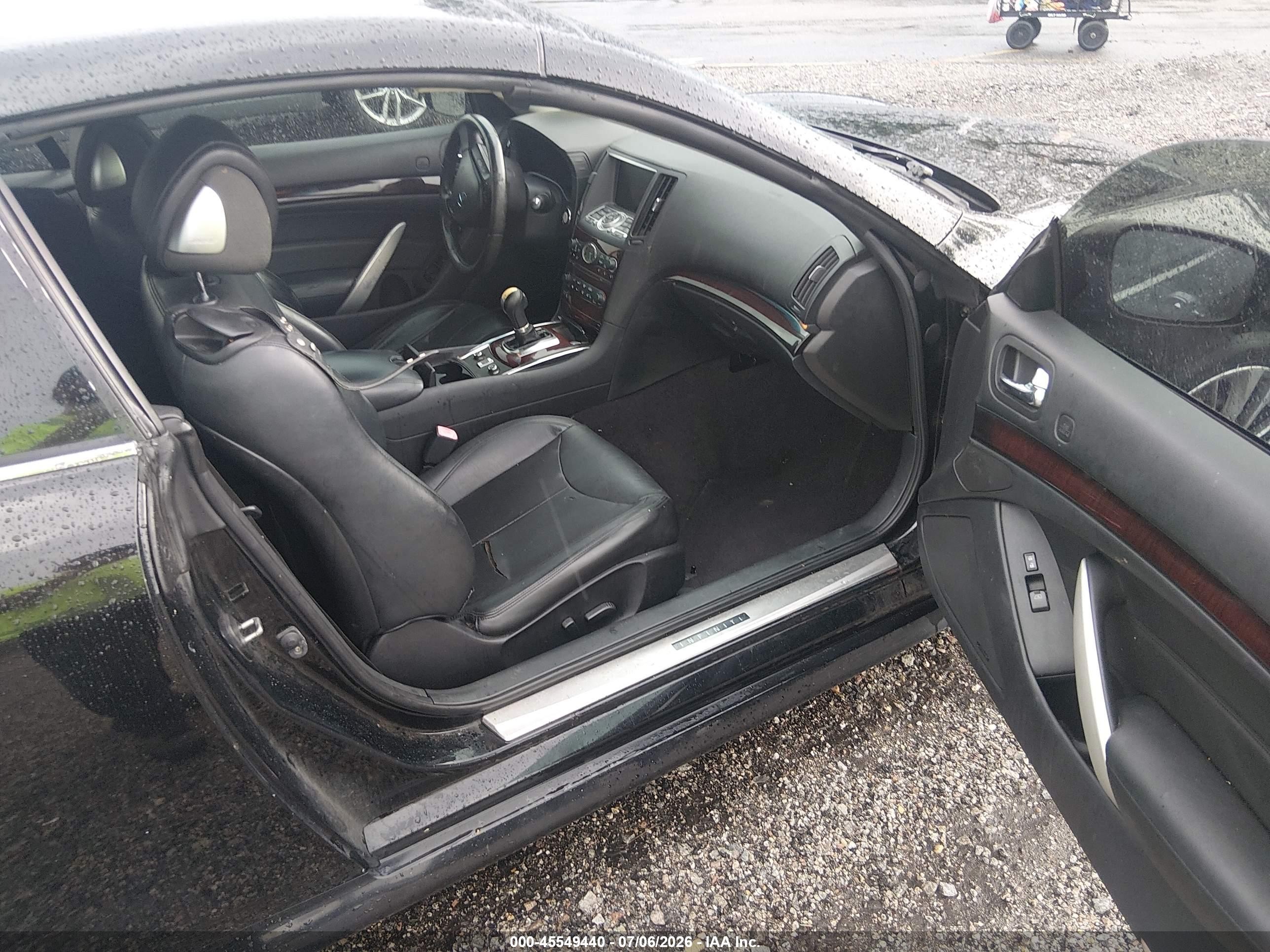 2011 Infiniti G37   Black vin: JN1CV6FE1BM954243