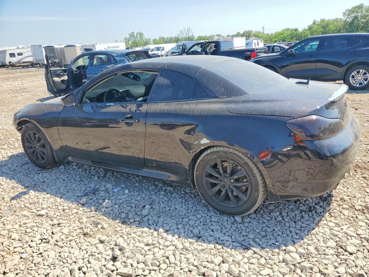 2012 Infiniti G37 Convertible Base Black vin: JN1CV6FE1CM201703