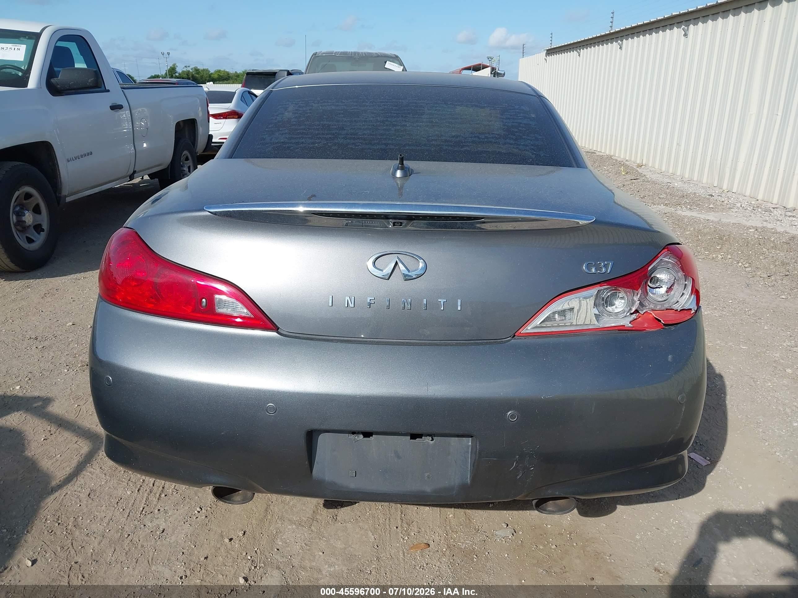 2013 Infiniti G37   Gray vin: JN1CV6FE1DM771041