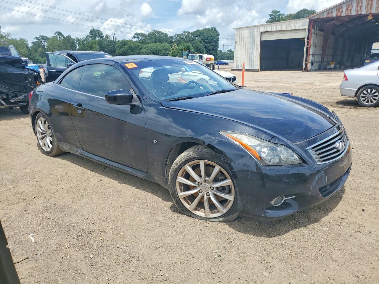 2015 Infiniti Q60 Convertible Base Черный vin: JN1CV6FE1FM810147