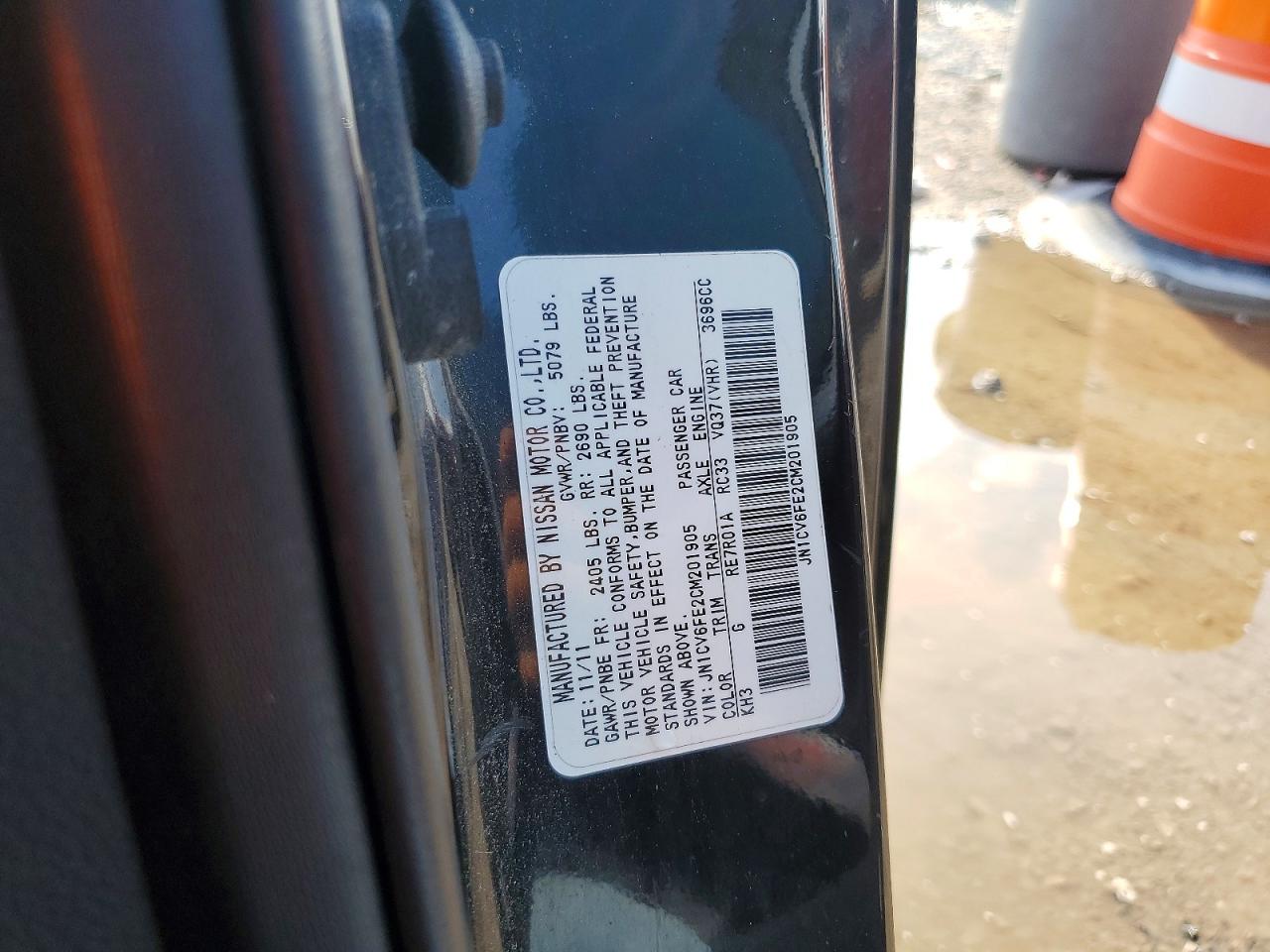 2012 Infi G37 Conver Gray vin: JN1CV6FE2CM201905