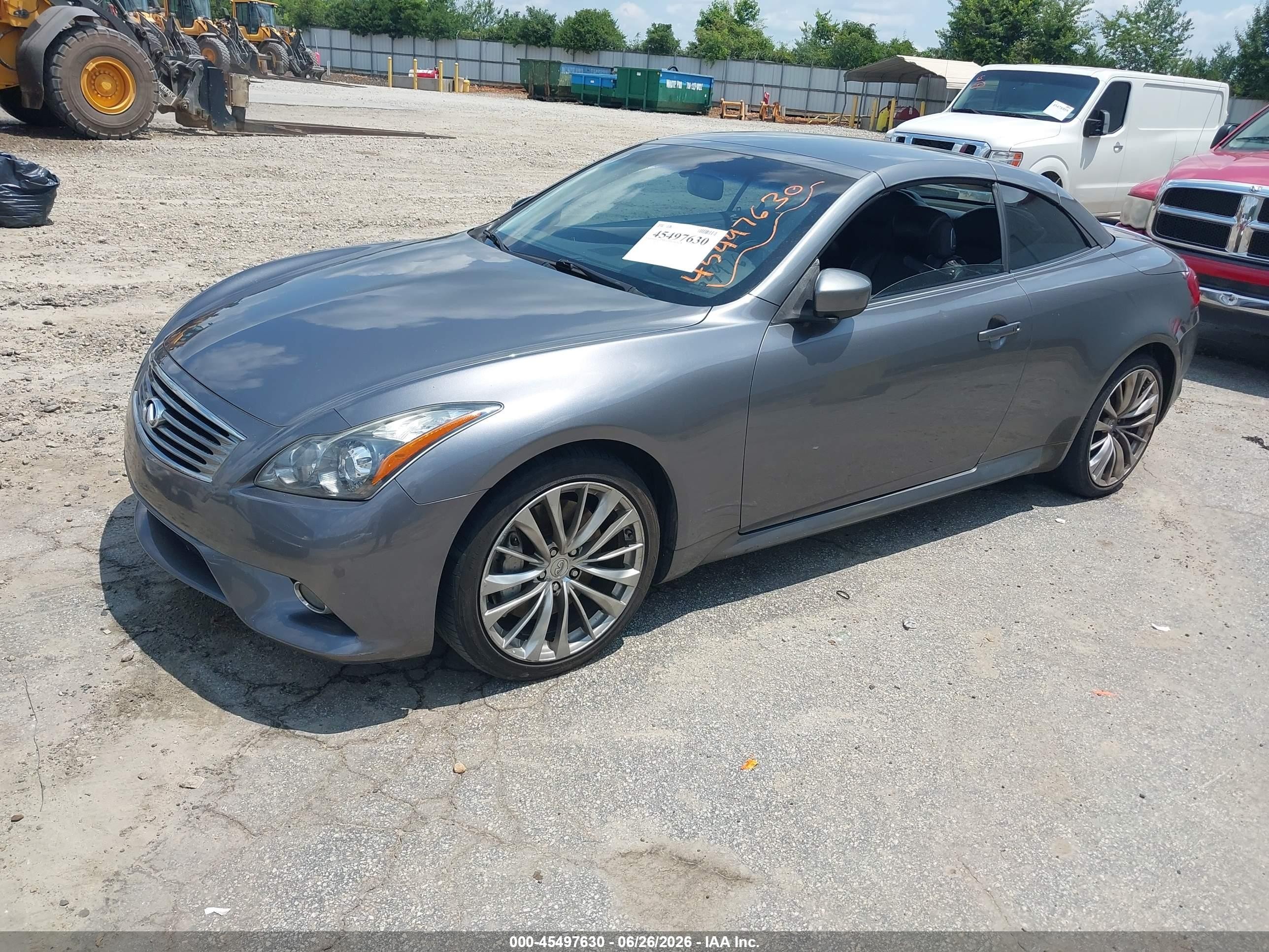 2012 Infiniti G37   Gray vin: JN1CV6FE2CM202956