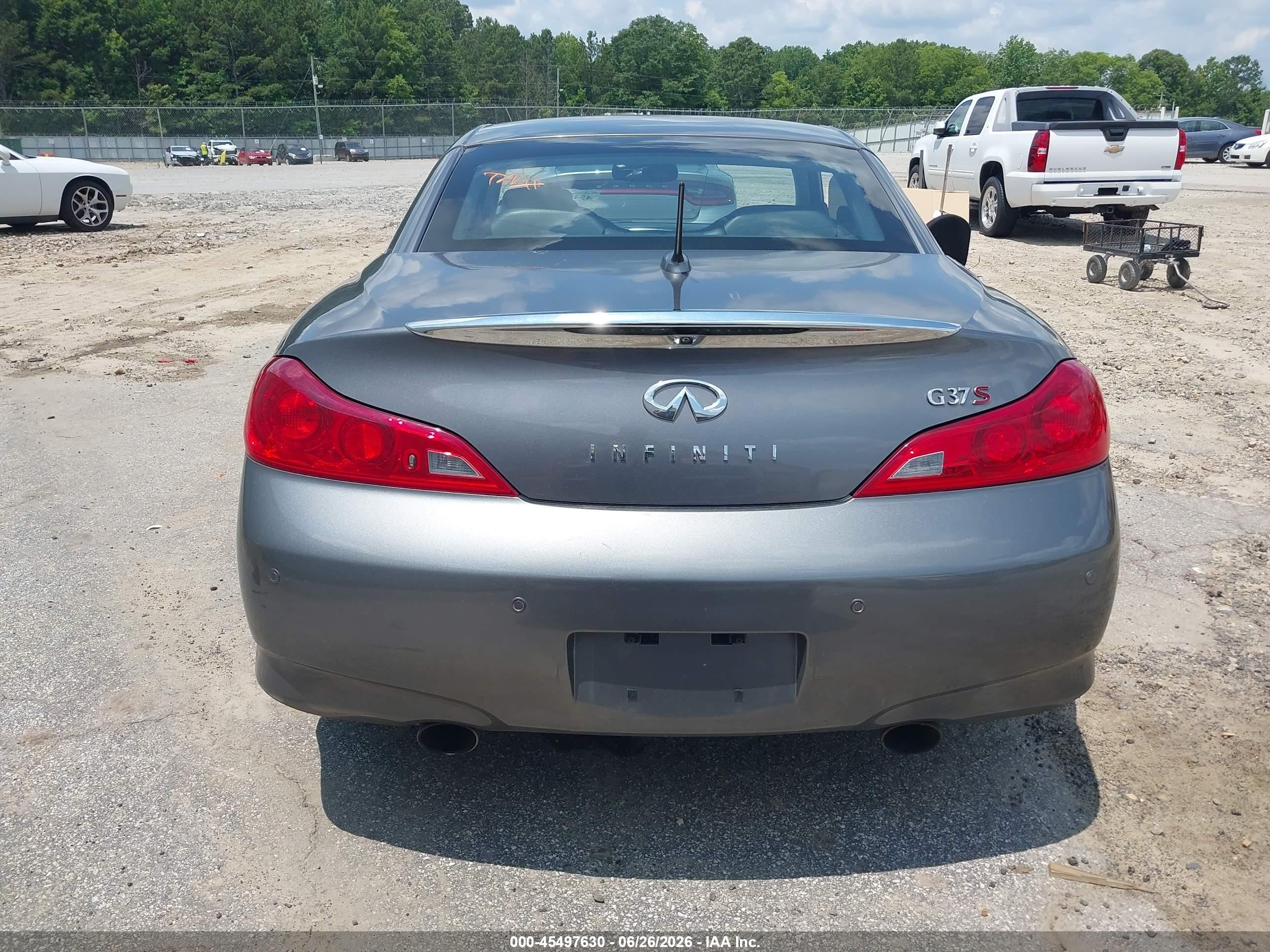 2012 Infiniti G37   Gray vin: JN1CV6FE2CM202956
