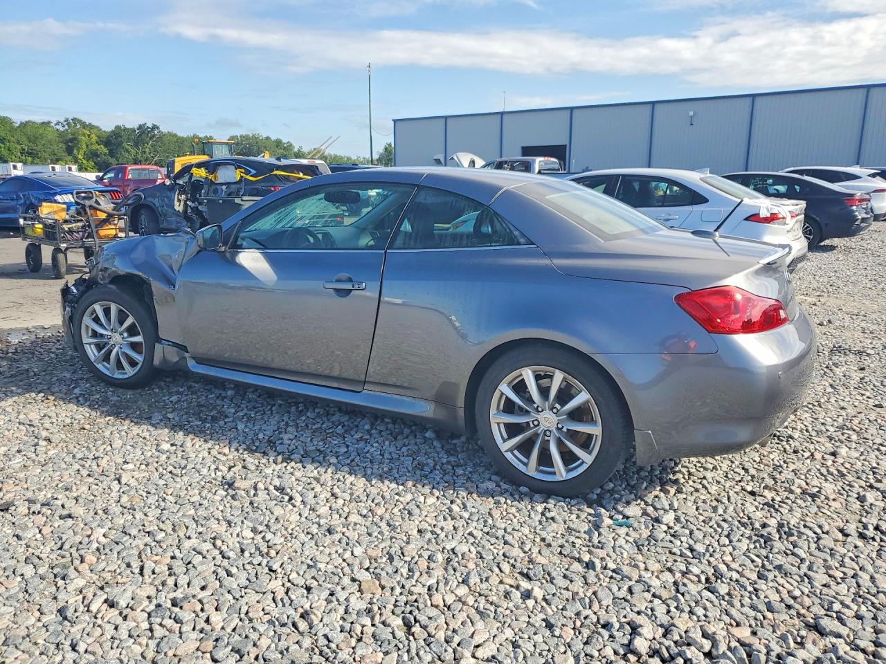 2014 Infiniti Q60 Convertible Base Gray vin: JN1CV6FE2EM901278