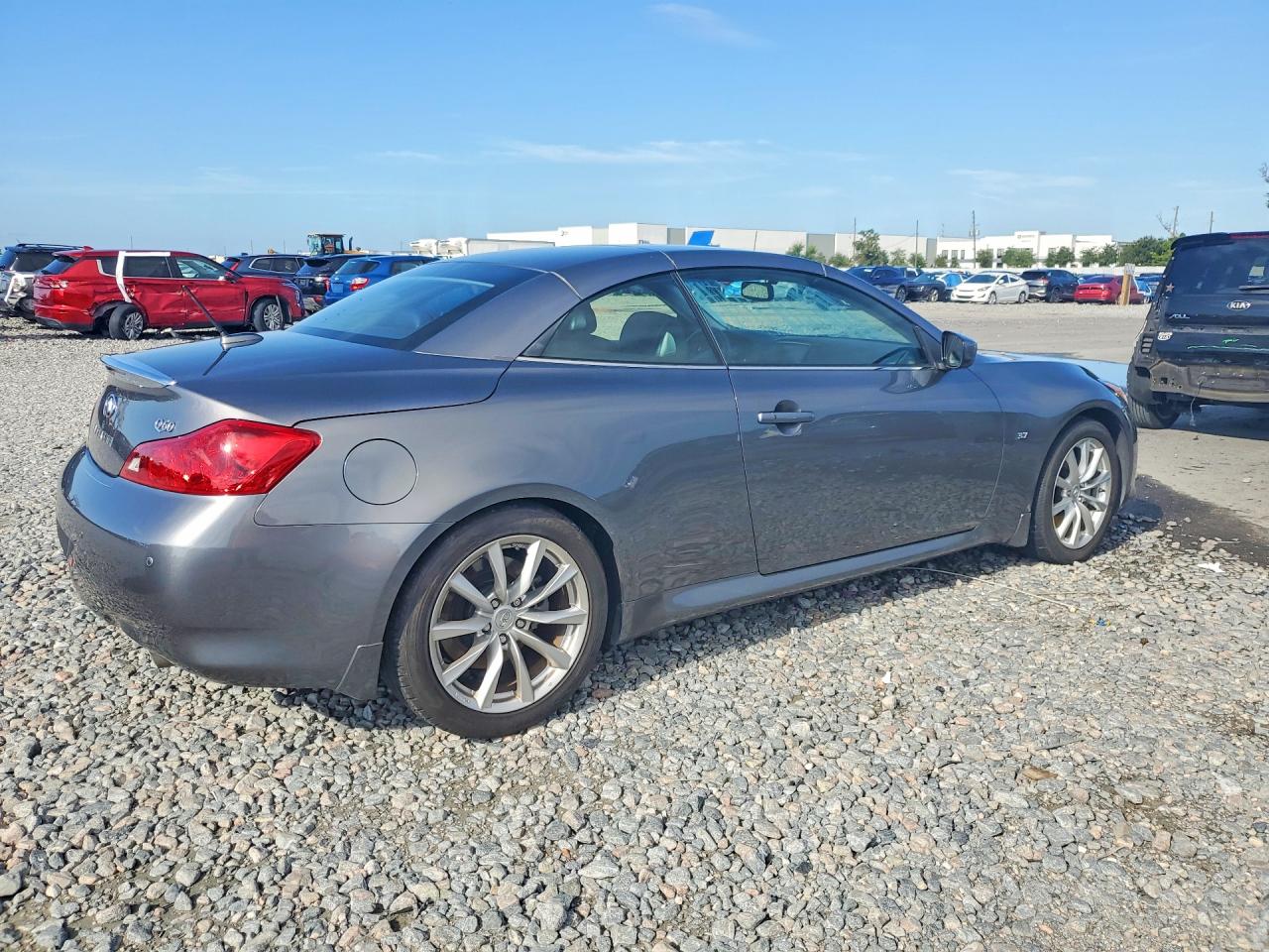 2014 Infiniti Q60 Convertible Base Gray vin: JN1CV6FE2EM901278