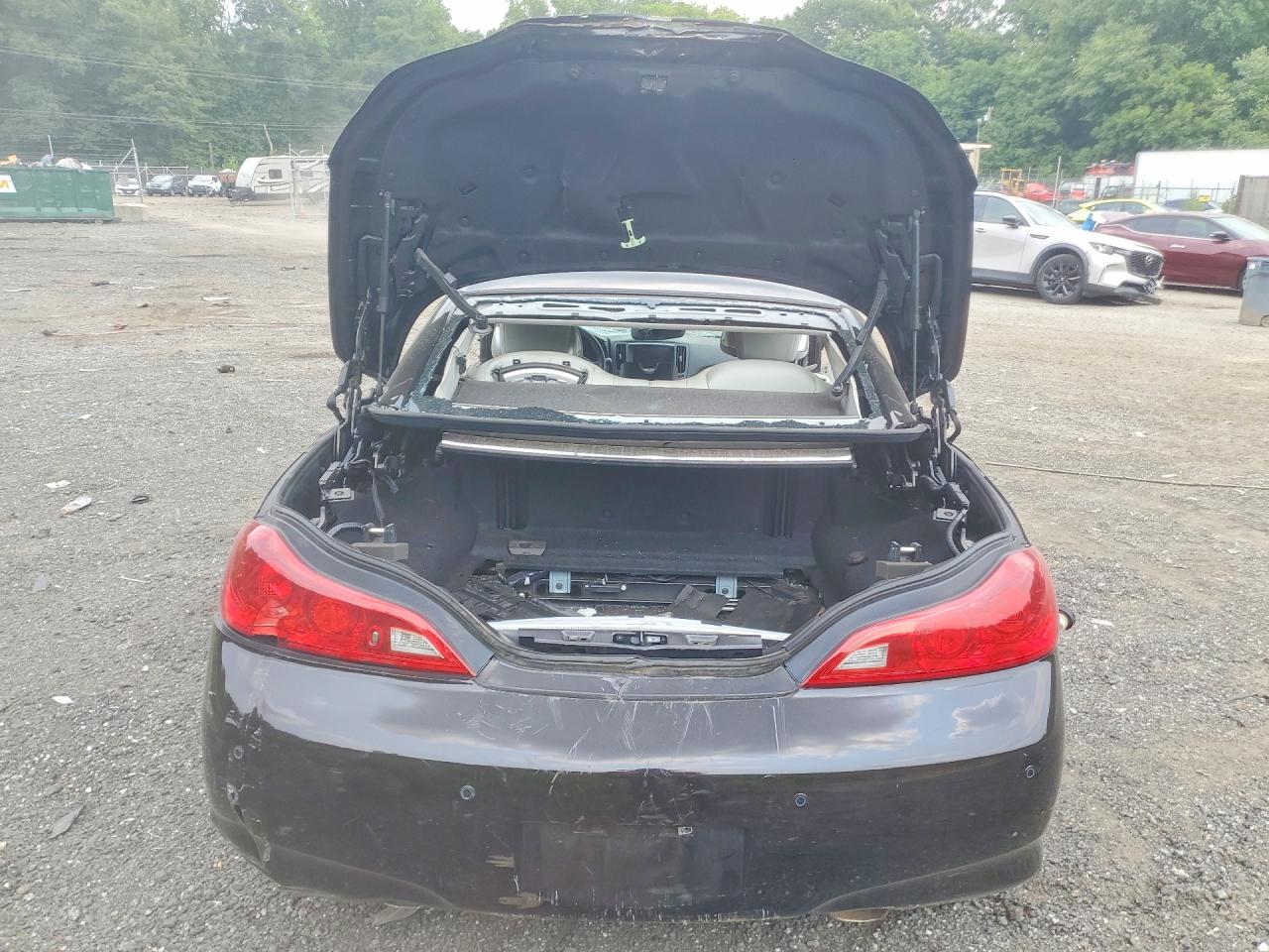 2014 Infiniti Q60 Convertible Base Black vin: JN1CV6FE2EM901670