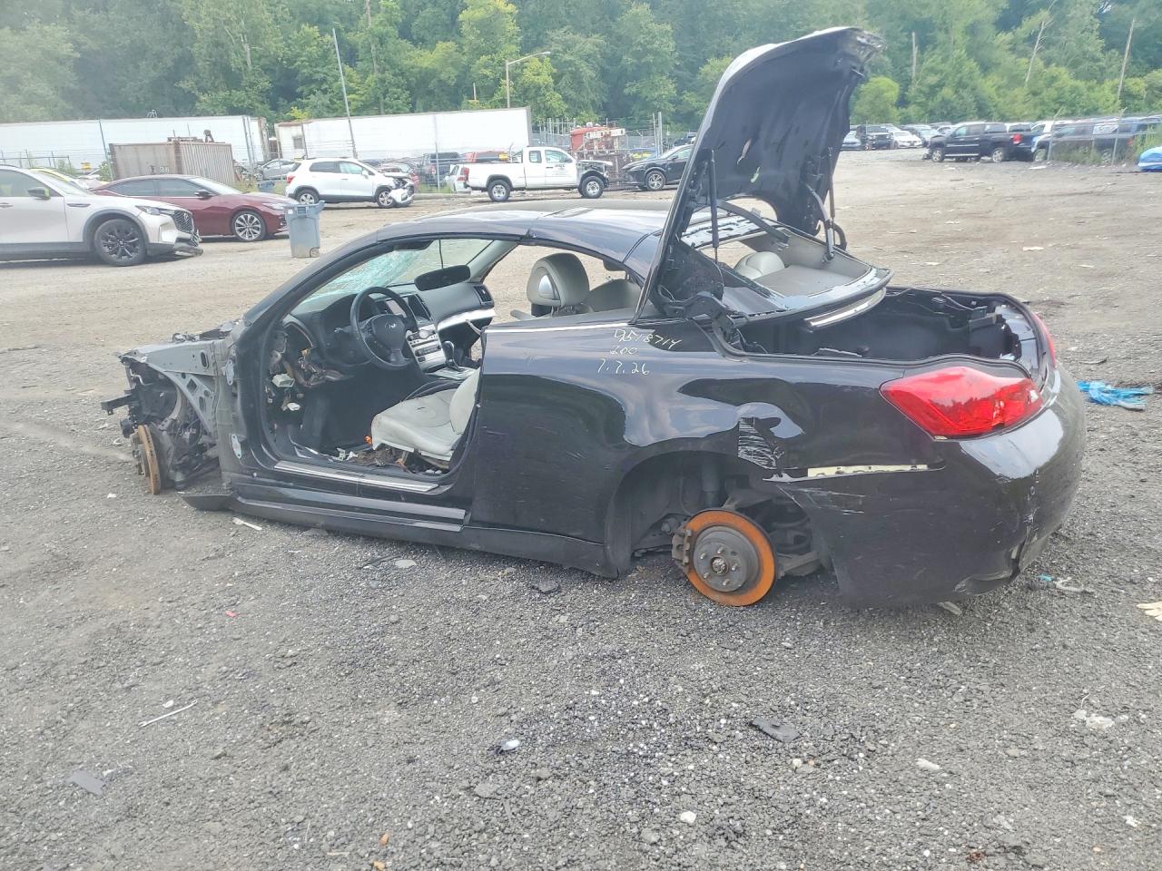 2014 Infiniti Q60 Convertible Base Black vin: JN1CV6FE2EM901670