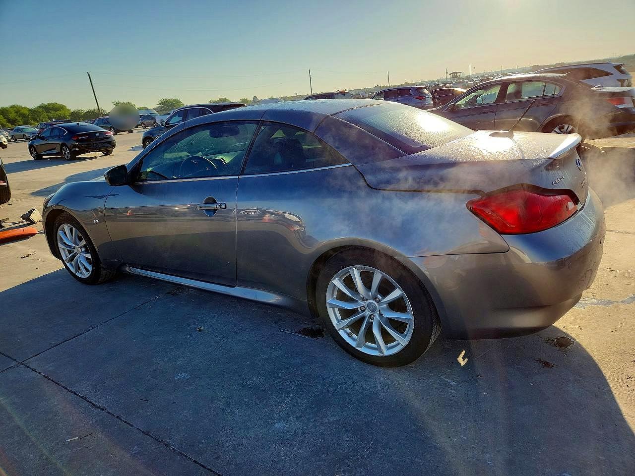 2014 Infiniti Q60 Convertible Base Gray vin: JN1CV6FE2EM901703
