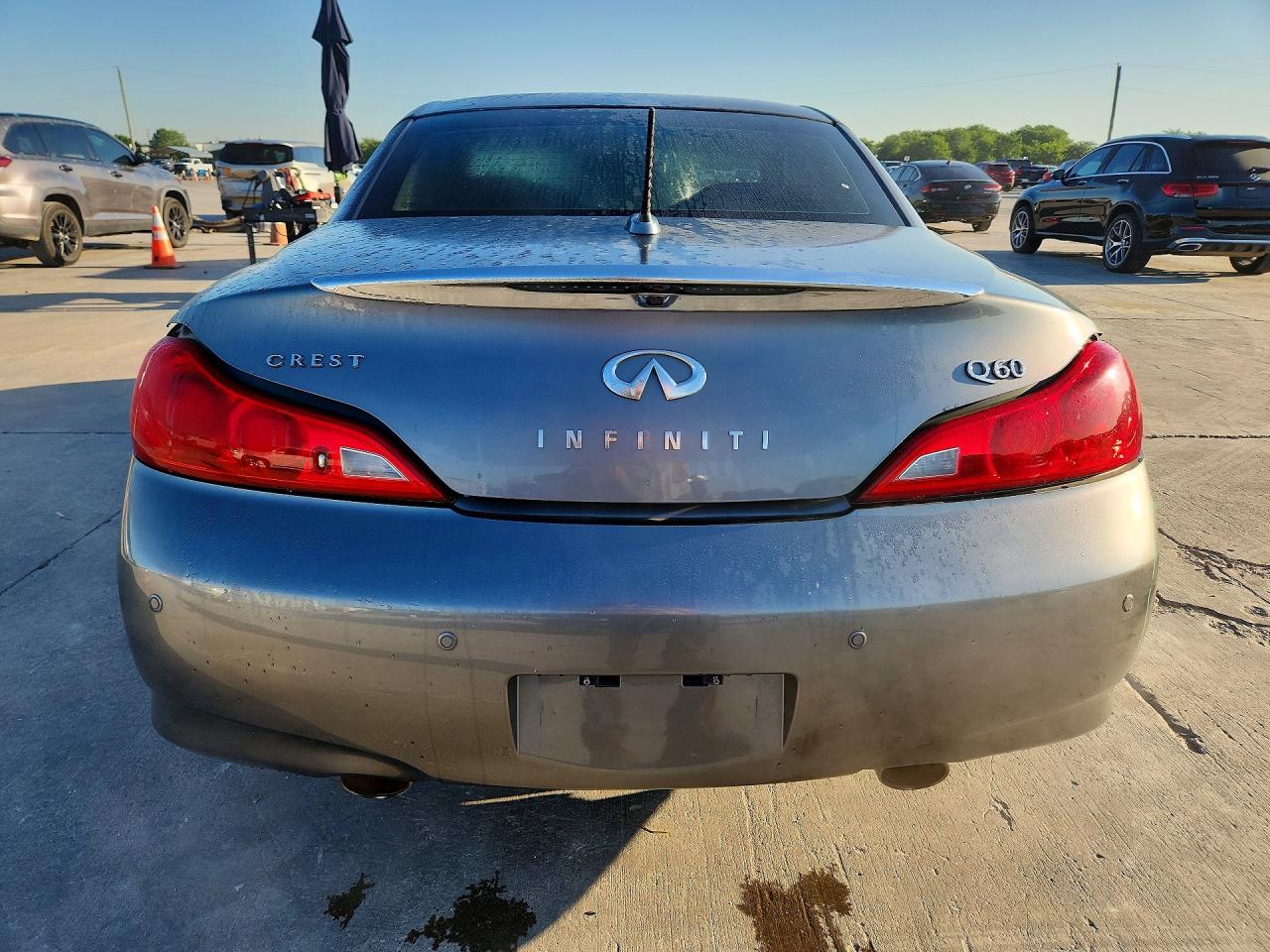 2014 Infiniti Q60 Convertible Base Gray vin: JN1CV6FE2EM901703