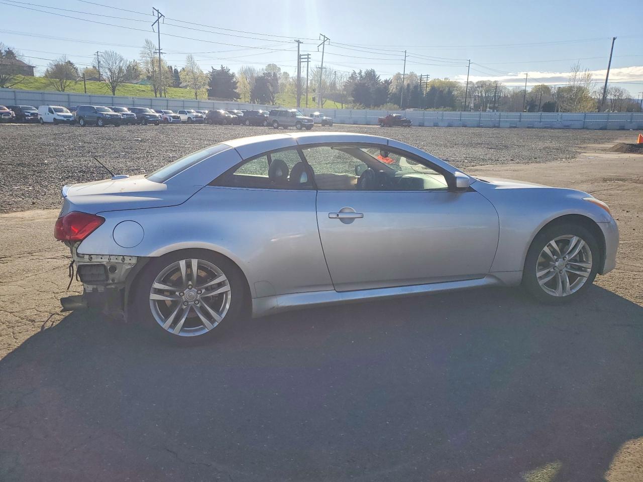 2010 Infiniti G37 Convertible Base Silver vin: JN1CV6FE3AM350174