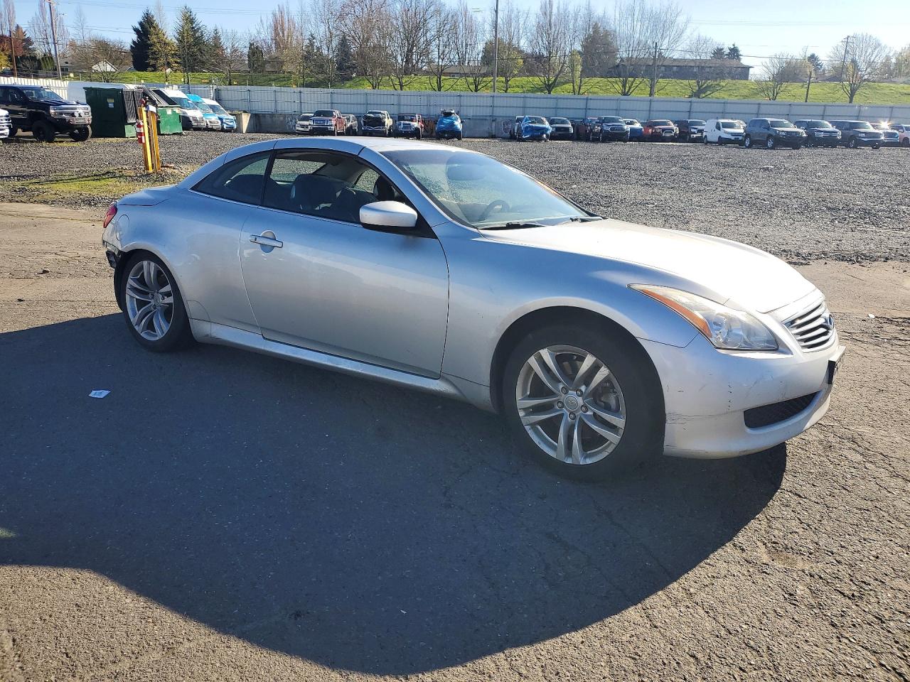 2010 Infiniti G37 Convertible Base Silver vin: JN1CV6FE3AM350174