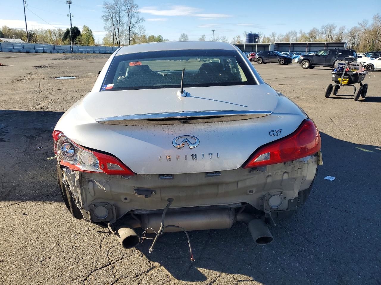 2010 Infiniti G37 Convertible Base Silver vin: JN1CV6FE3AM350174