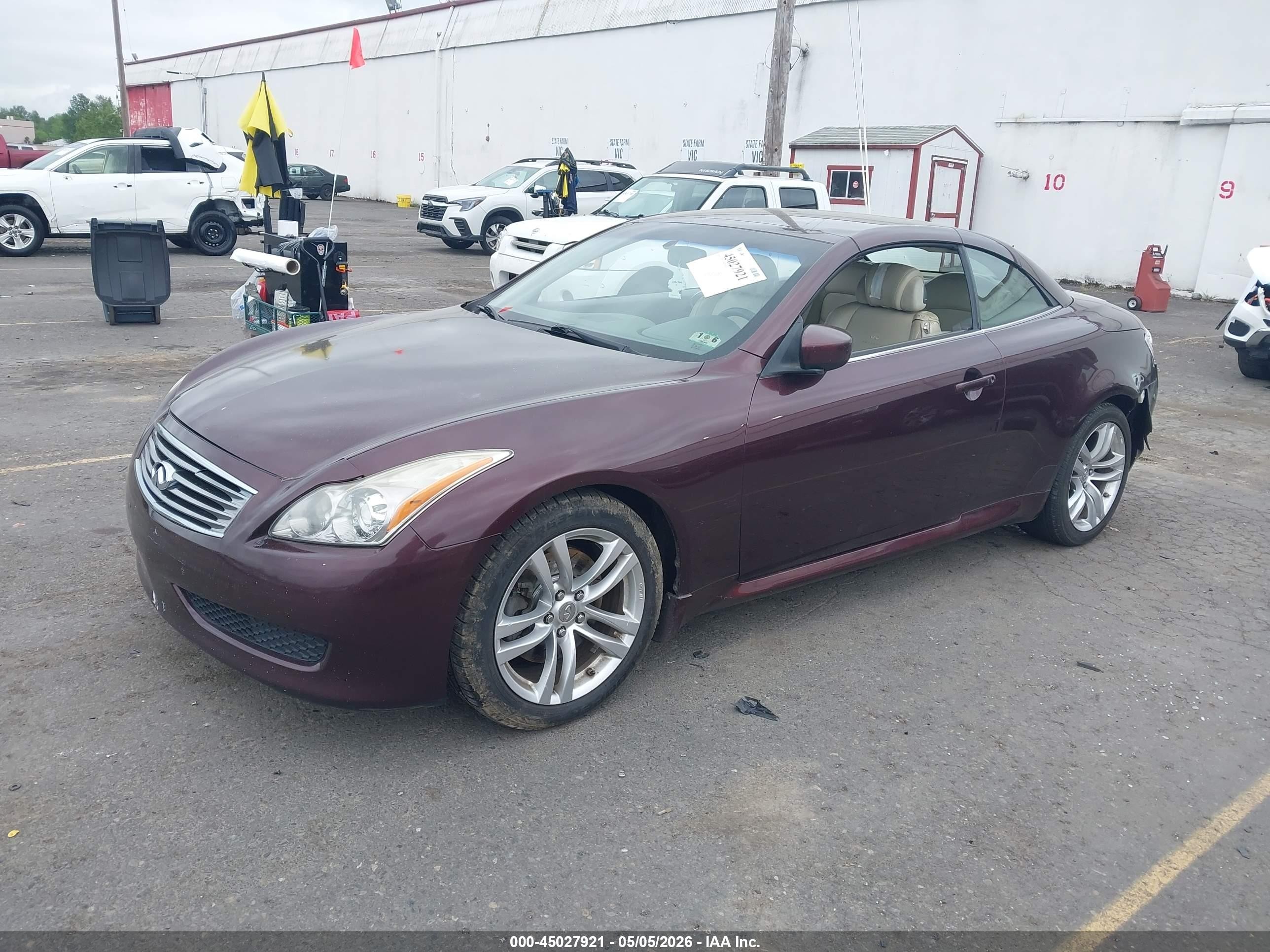 2010 Infiniti G37   Темно-бордовый vin: JN1CV6FE3AM351888