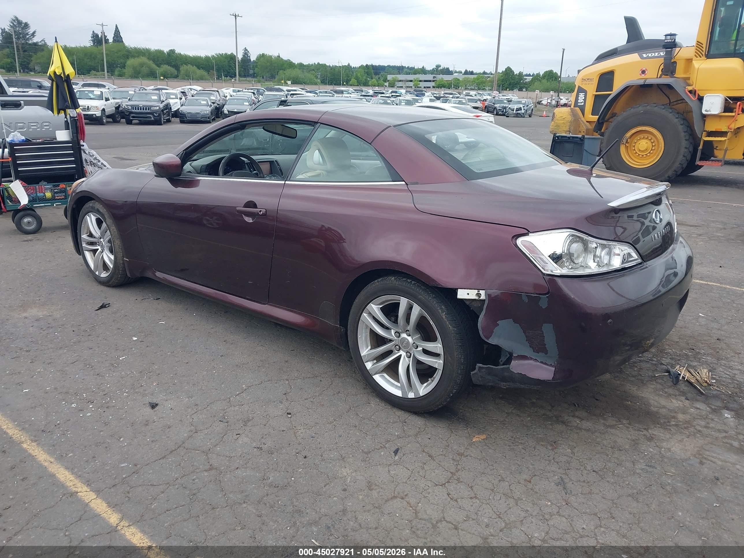 2010 Infiniti G37   Темно-бордовый vin: JN1CV6FE3AM351888