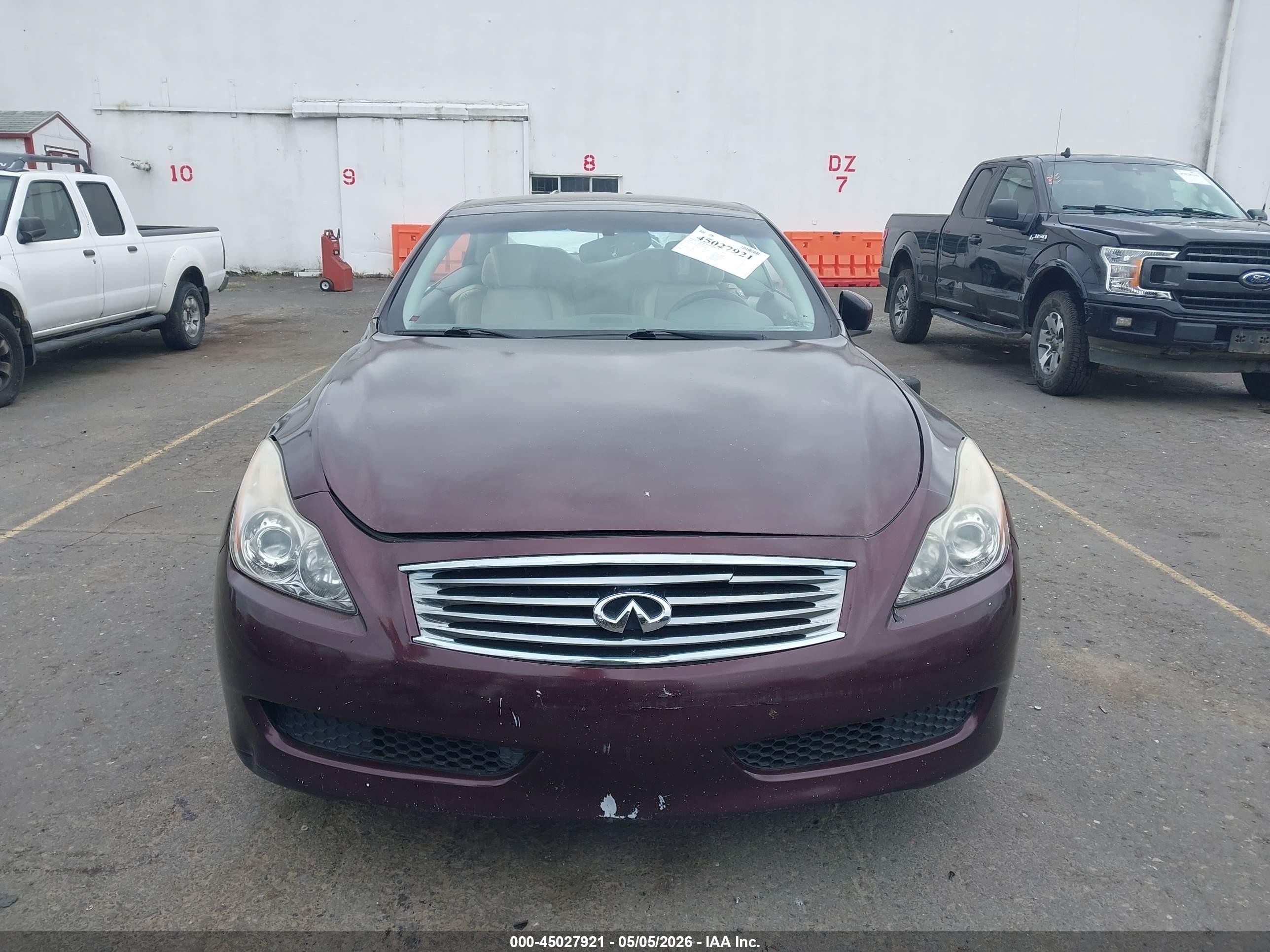 2010 Infiniti G37   Темно-бордовый vin: JN1CV6FE3AM351888