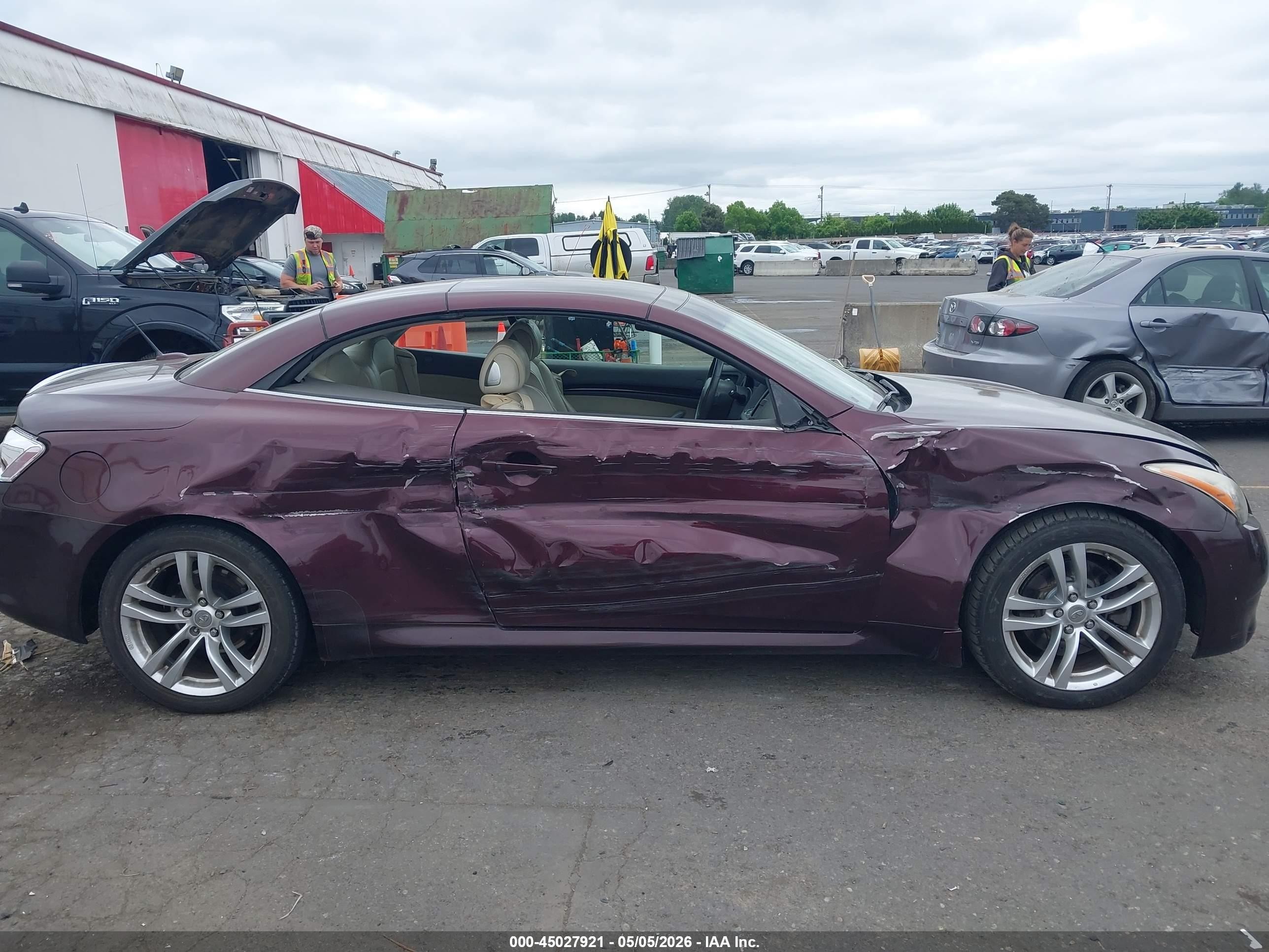 2010 Infiniti G37   Темно-бордовый vin: JN1CV6FE3AM351888