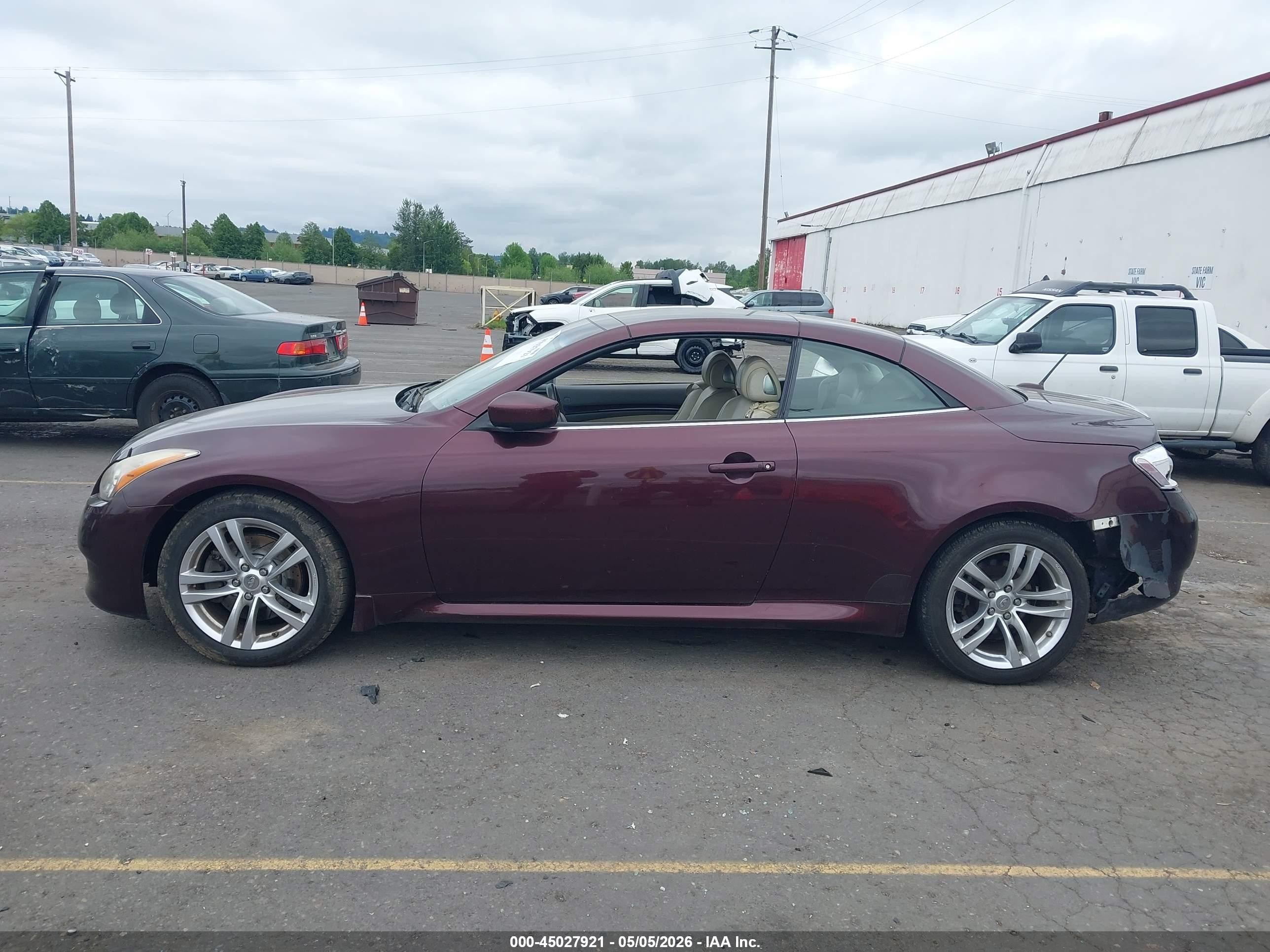 2010 Infiniti G37   Темно-бордовый vin: JN1CV6FE3AM351888