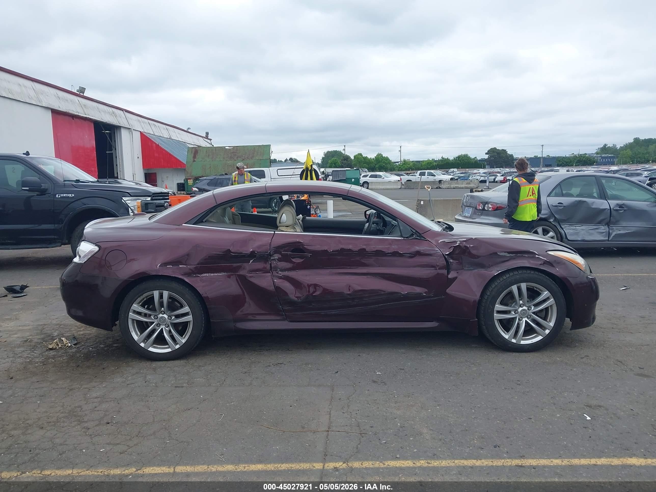 2010 Infiniti G37   Темно-бордовый vin: JN1CV6FE3AM351888
