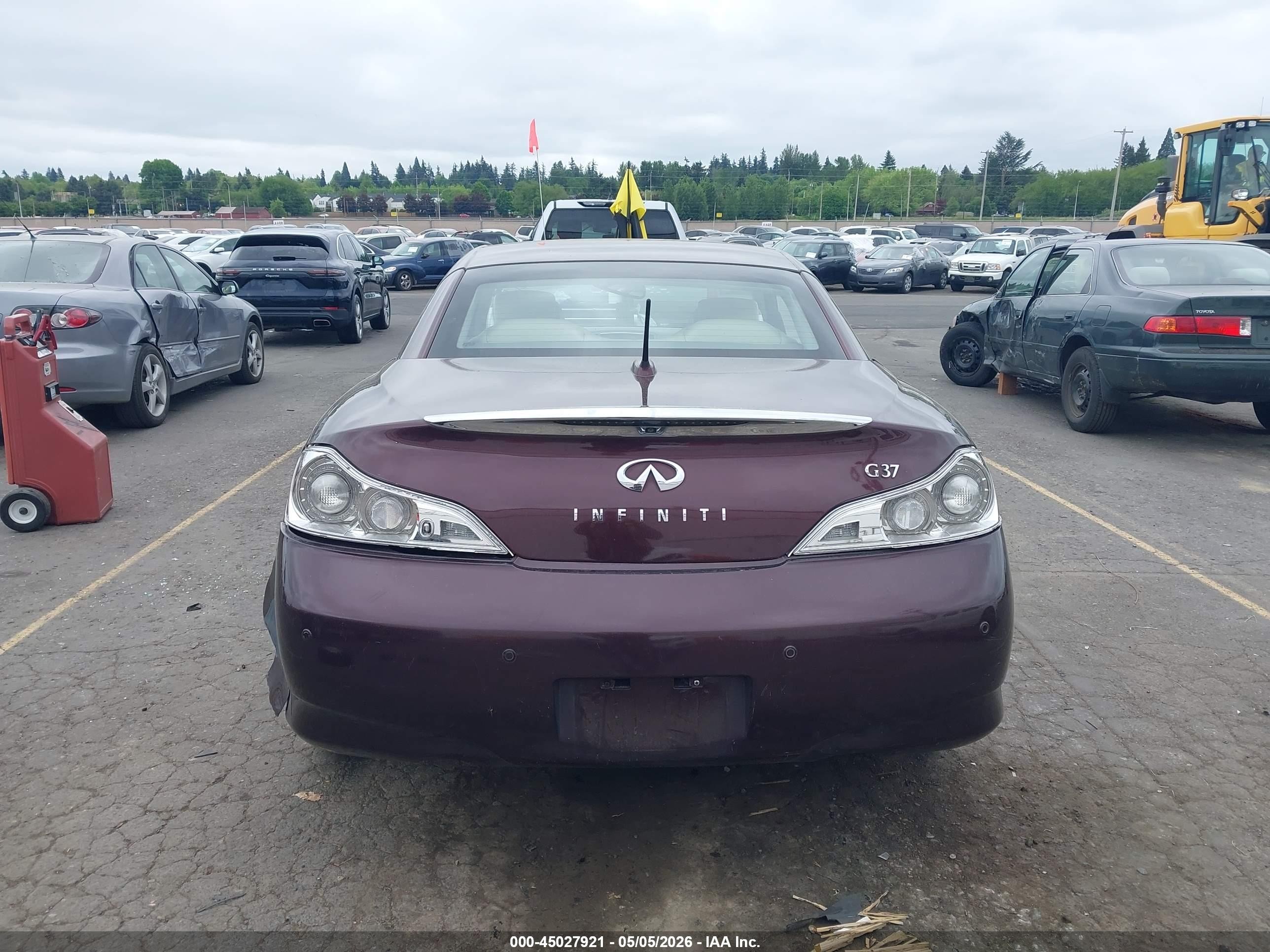 2010 Infiniti G37   Темно-бордовый vin: JN1CV6FE3AM351888