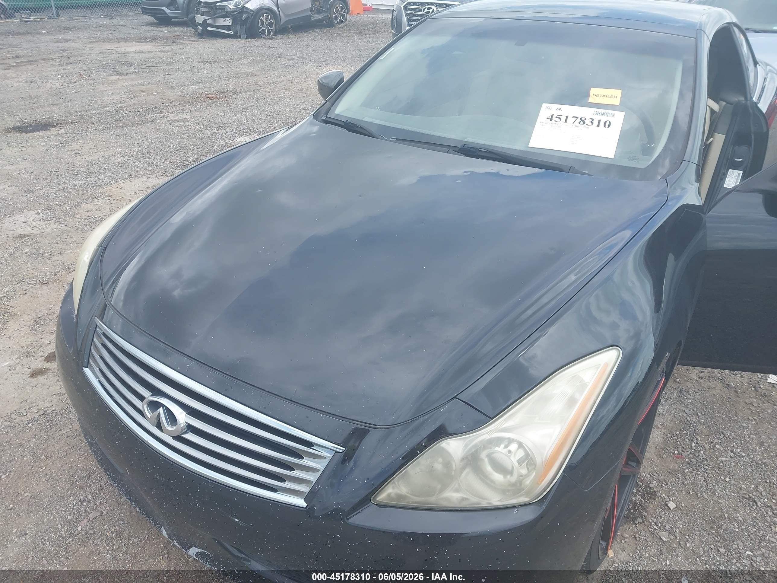 2010 Infiniti G37   Black vin: JN1CV6FE3AM354208