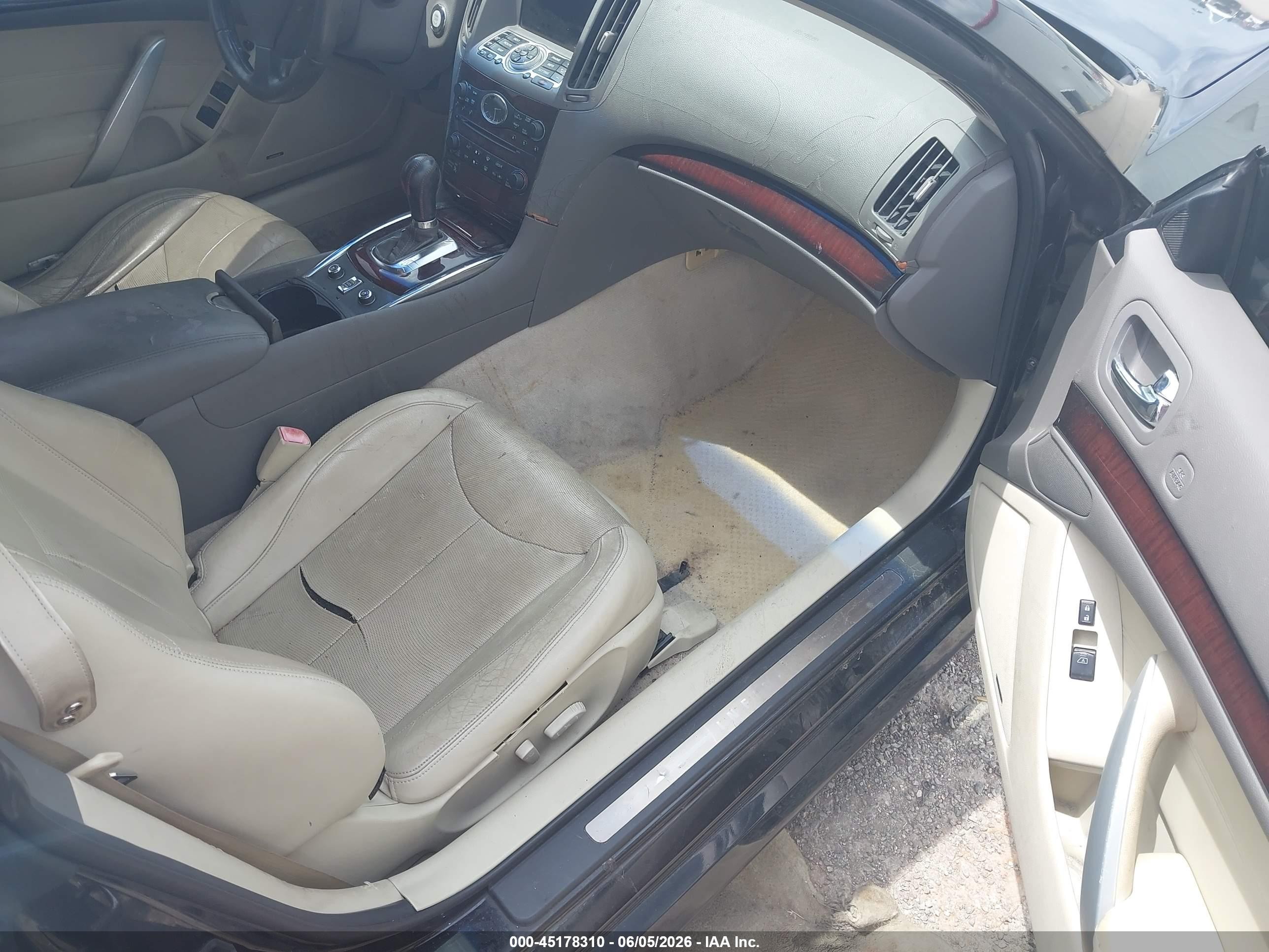 2010 Infiniti G37   Black vin: JN1CV6FE3AM354208