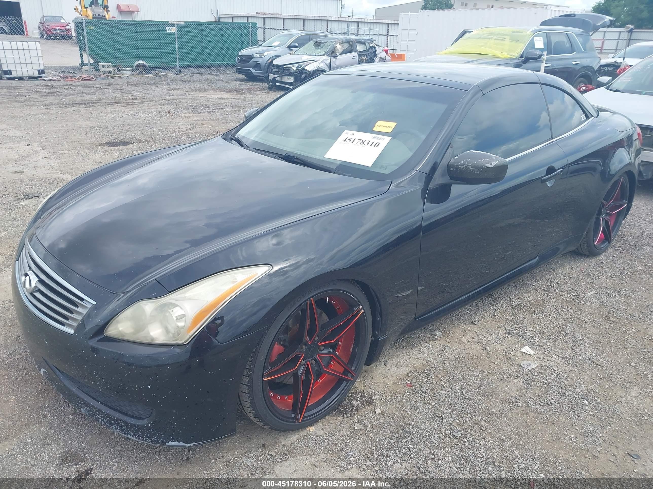 2010 Infiniti G37   Black vin: JN1CV6FE3AM354208