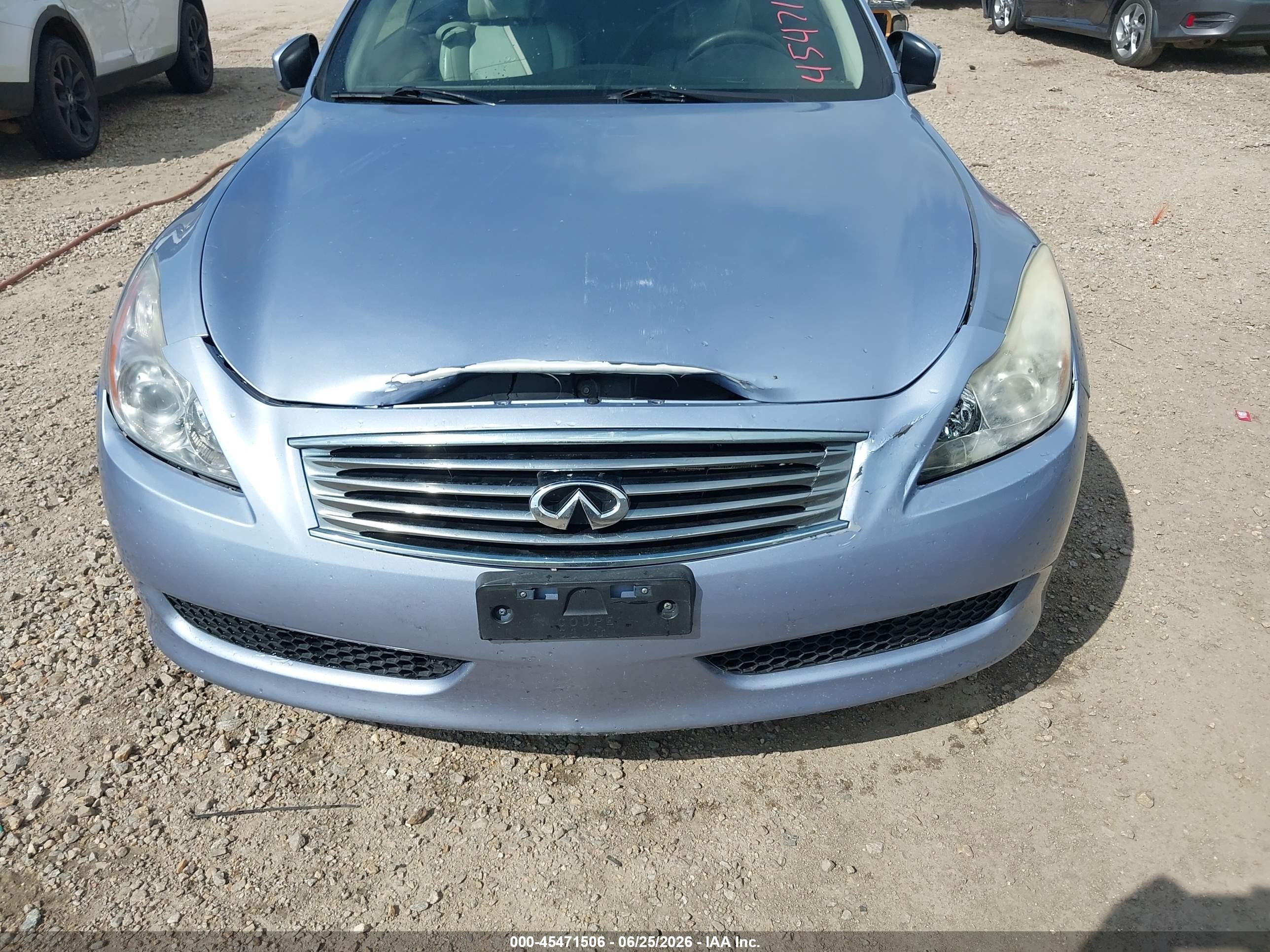 2010 Infiniti G37   Blue vin: JN1CV6FE4AM350782