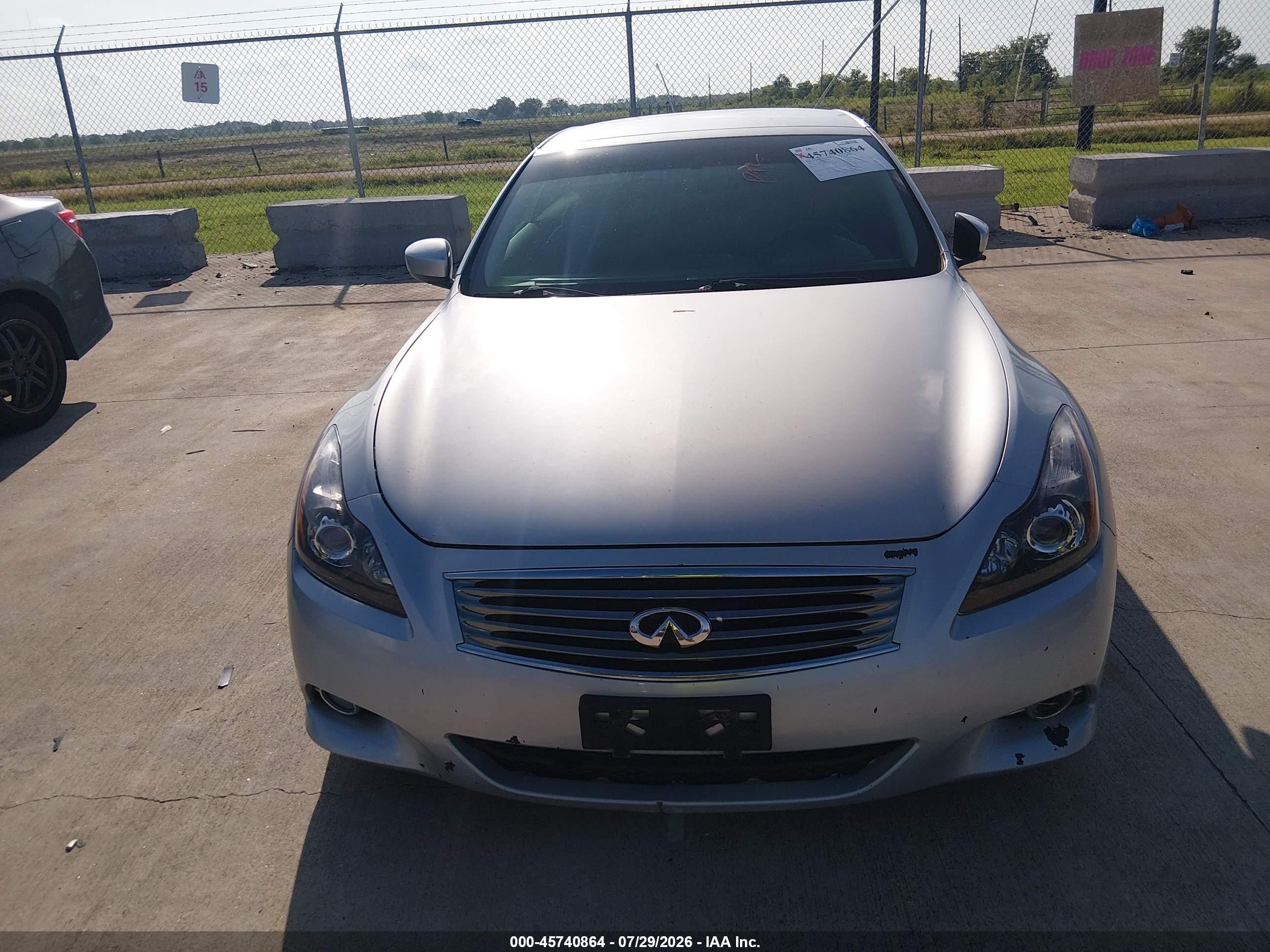 2011 Infiniti G37   Silver vin: JN1CV6FE4BM951305