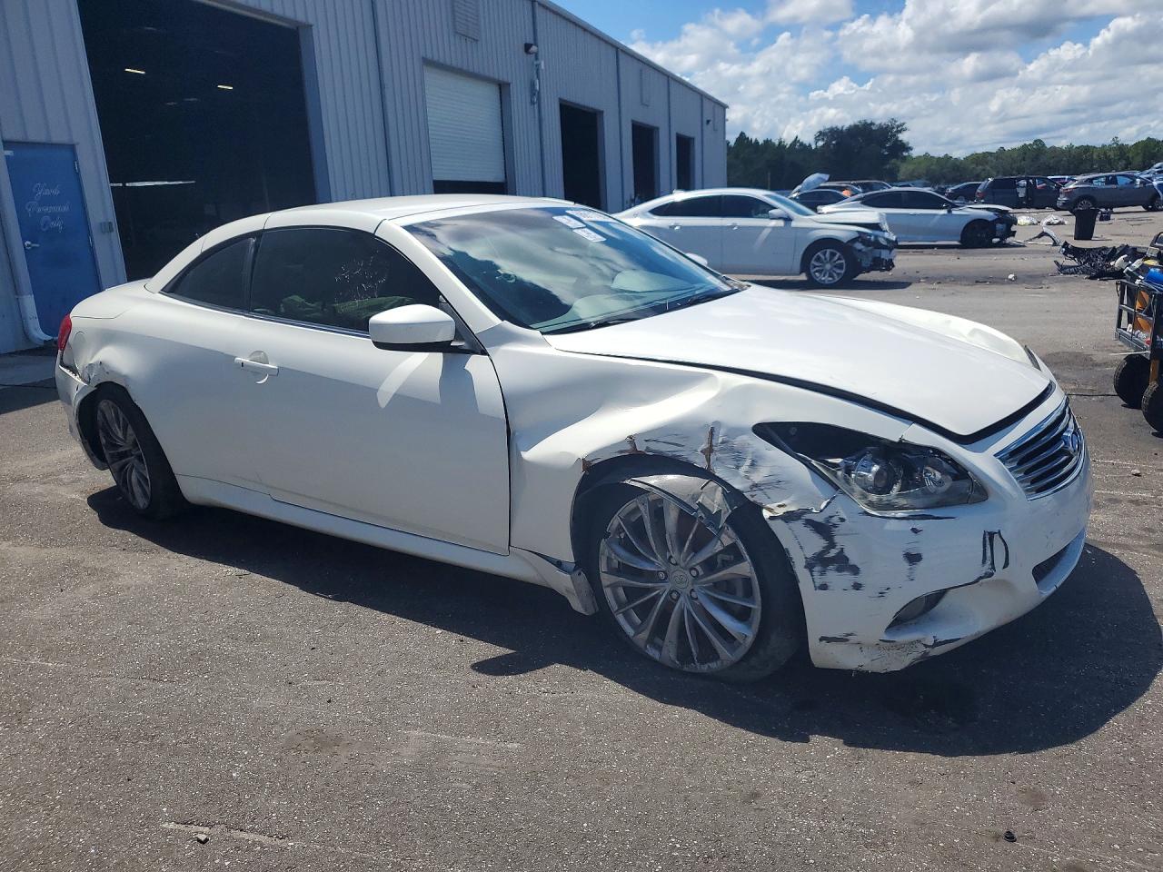 2012 Infiniti G37 Convertible Base White vin: JN1CV6FE4CM200545