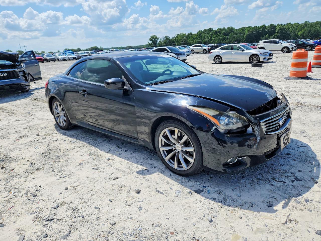 2013 Infiniti G37 Convertible Base Black vin: JN1CV6FE4DM770028