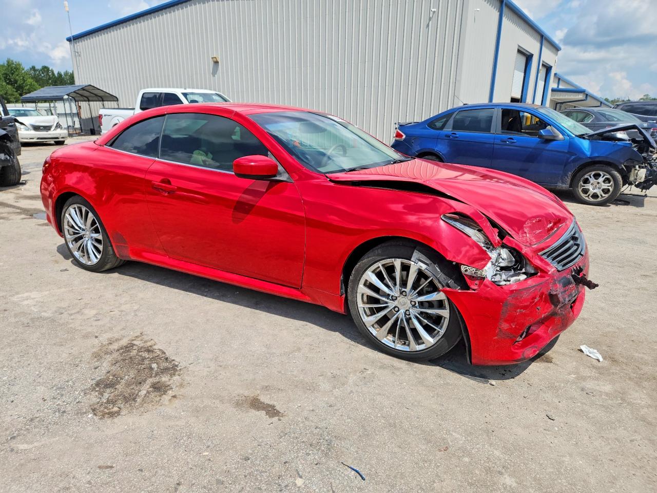 2013 Infiniti G37 Convertible Base Red vin: JN1CV6FE4DM770126