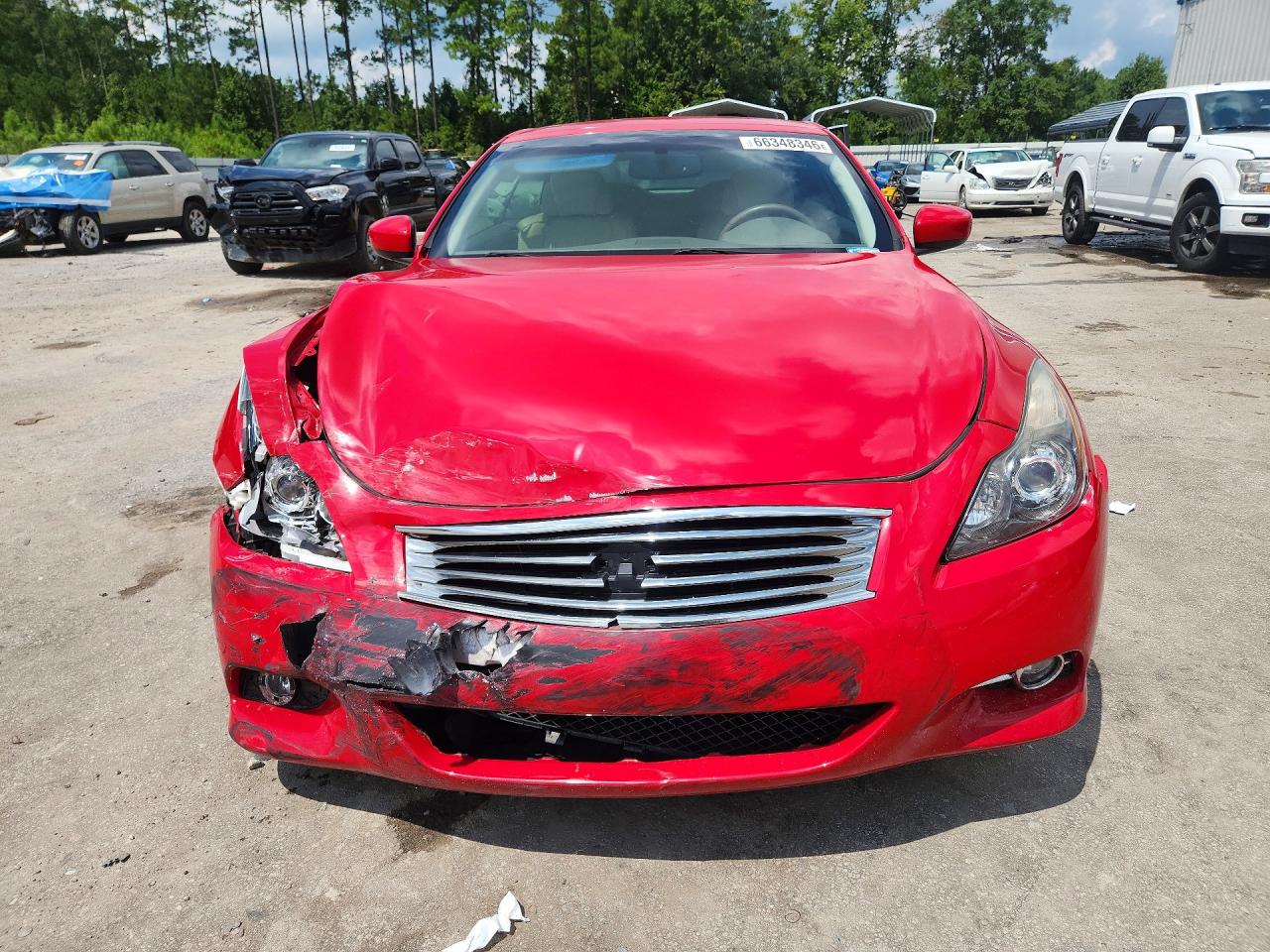 2013 Infiniti G37 Convertible Base Red vin: JN1CV6FE4DM770126