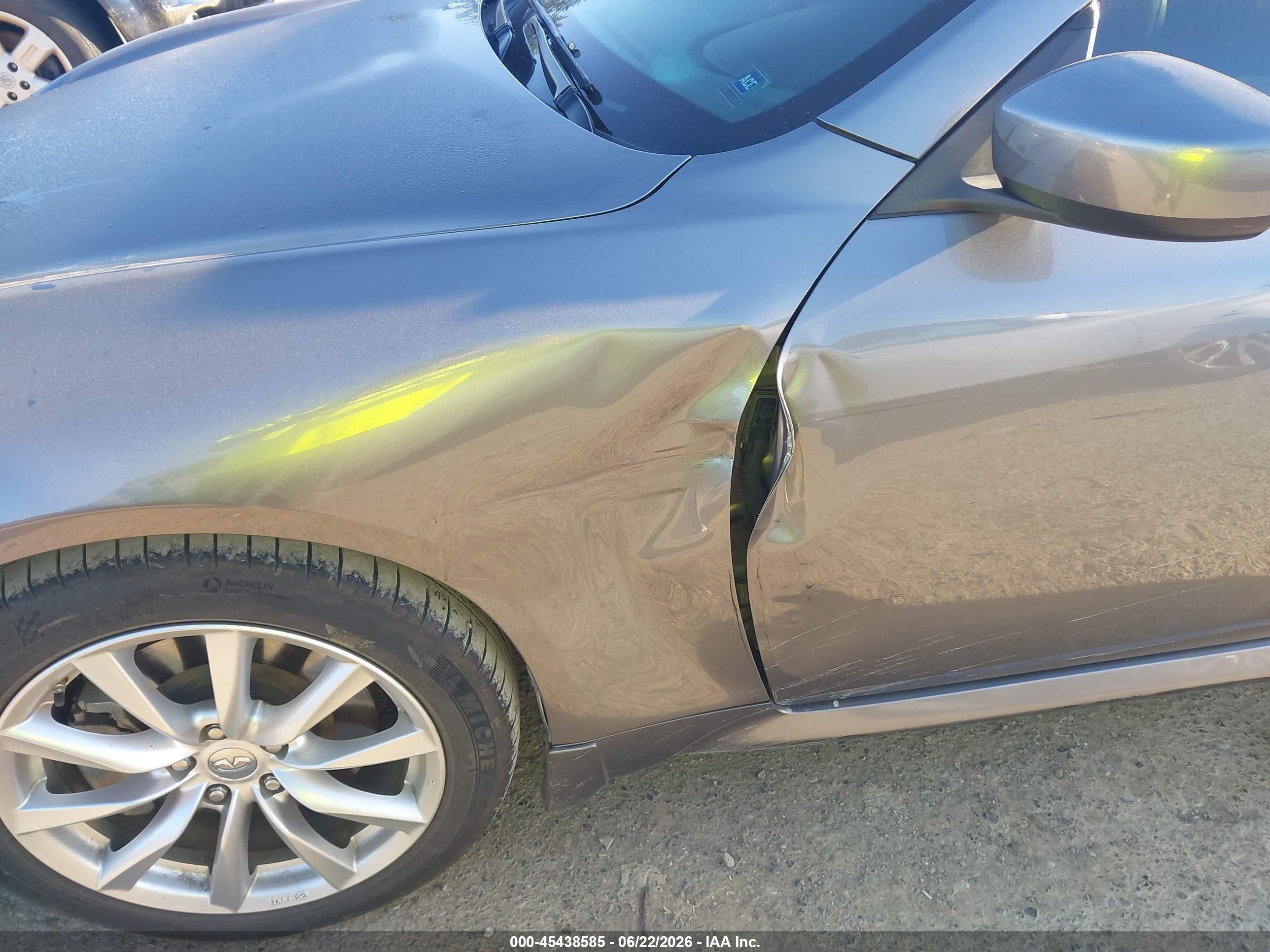 2013 Infiniti G37   Gray vin: JN1CV6FE4DM772135