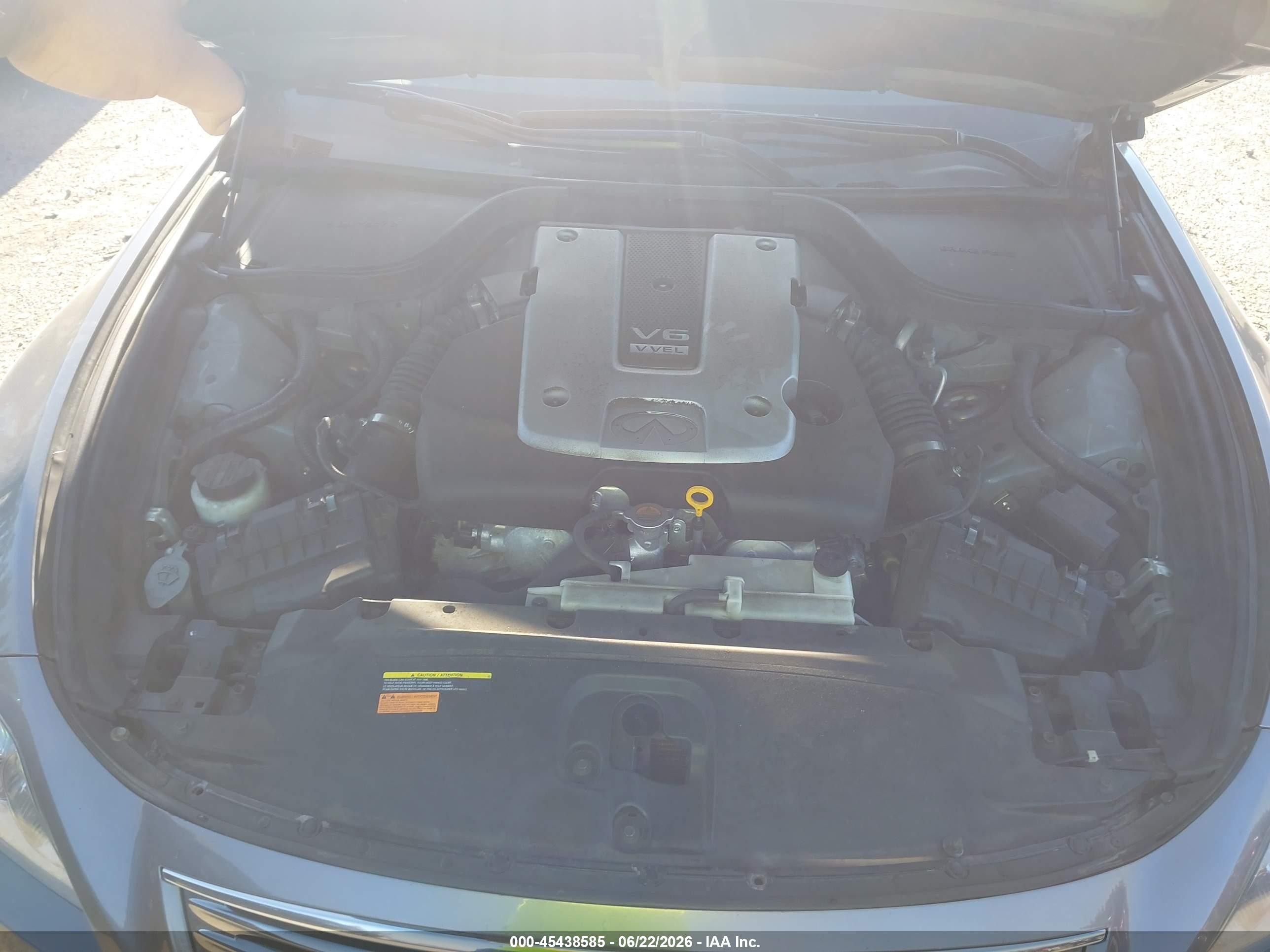 2013 Infiniti G37   Gray vin: JN1CV6FE4DM772135