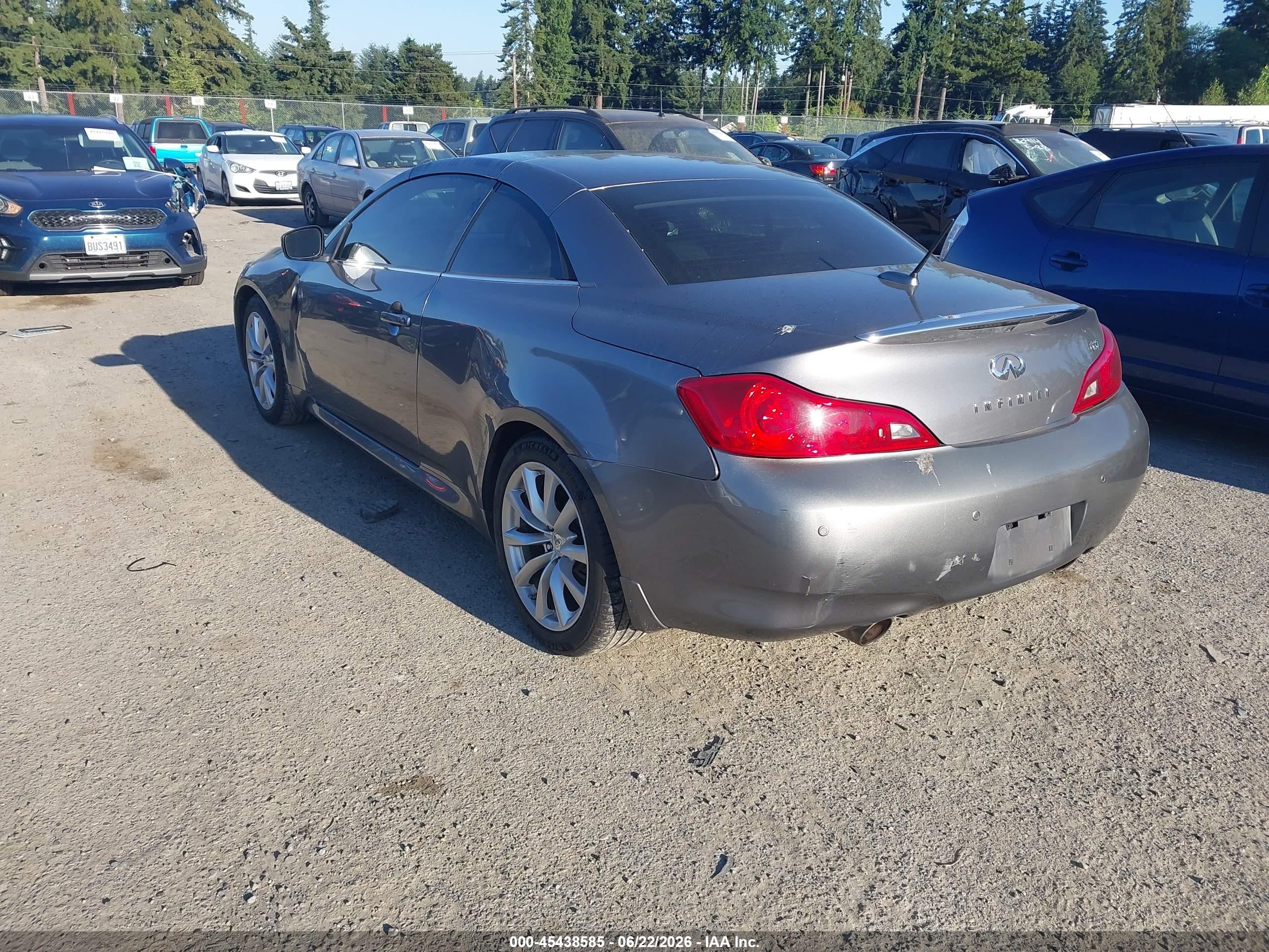 2013 Infiniti G37   Gray vin: JN1CV6FE4DM772135