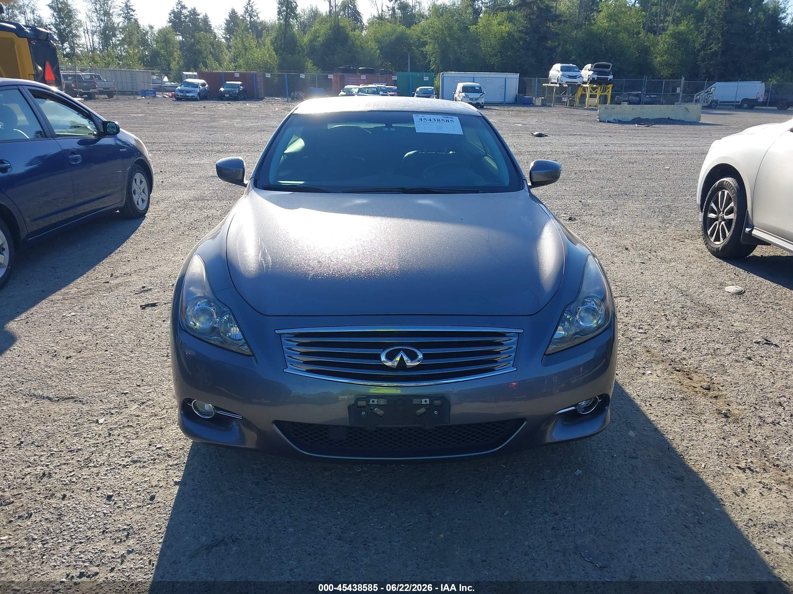 2013 Infiniti G37   Gray vin: JN1CV6FE4DM772135