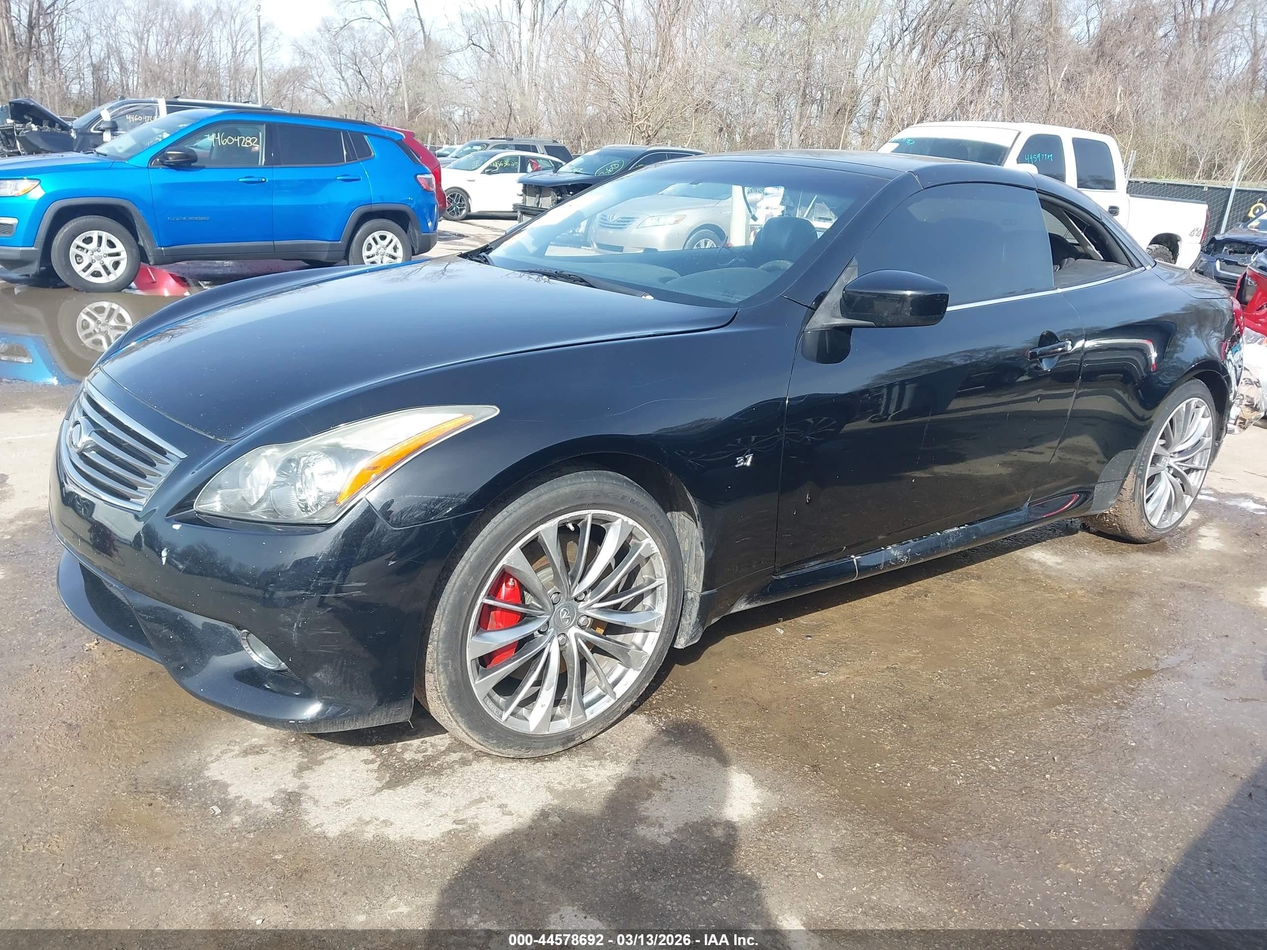 2014 Infiniti Q60   Black vin: JN1CV6FE4EM901248