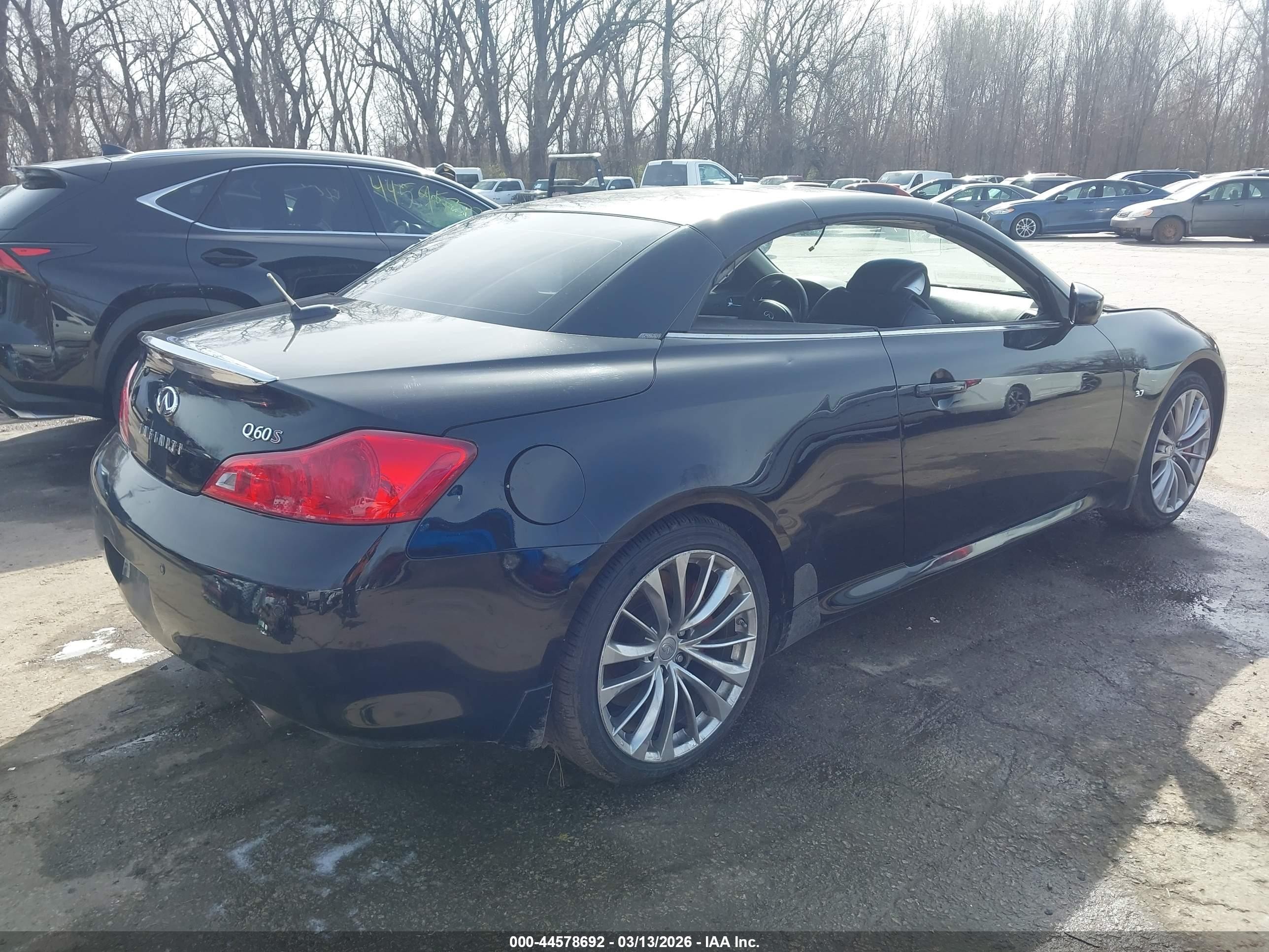 2014 Infiniti Q60   Black vin: JN1CV6FE4EM901248